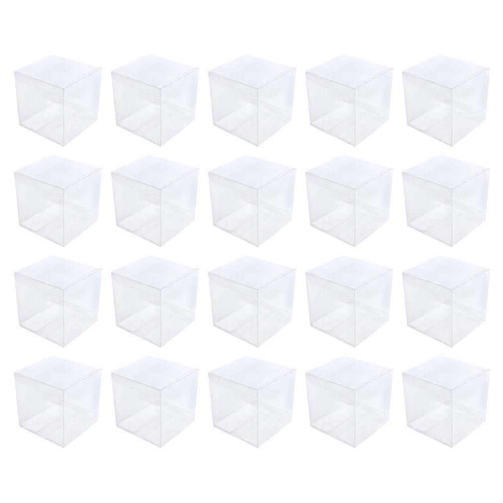 Clear Lid Packaging Box Transparent present Wrapping Boxes Simple Design For Candies Packaging 30Pack