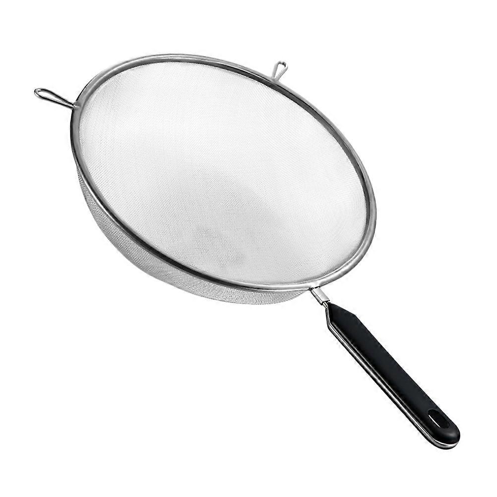 Stainless Steel Fine Mesh Strainer Spoon with Ergonomic Handle for Oil, Soy Milk, Noodles, Fruits, and Rice Filtration Kitchen Colander Mesh Tool