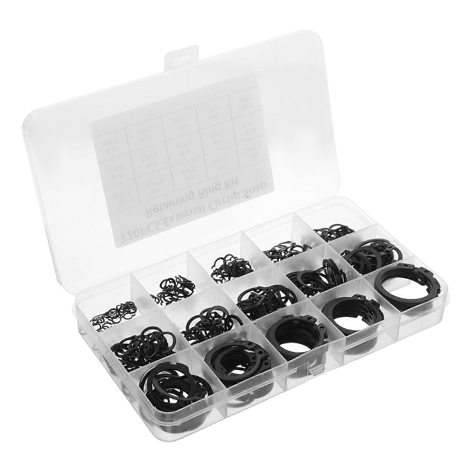 External Retaining Rings Retaining Rings for Bearing 320Pcs Snap Ring Assortment