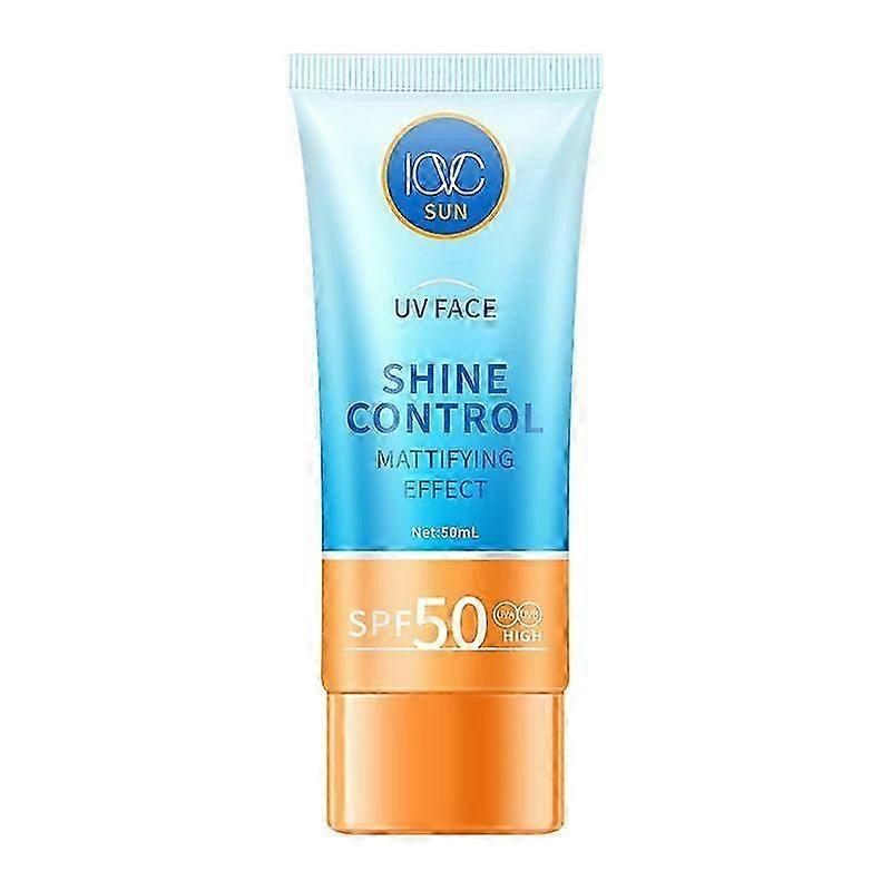 Sun UV Sunscreen Face Shine Control Cream for Mattle Look SPF 50, Hydrating Lightweight Sunscreen With Broad Spectrum UV Defense, Non-Greasy, Travel S