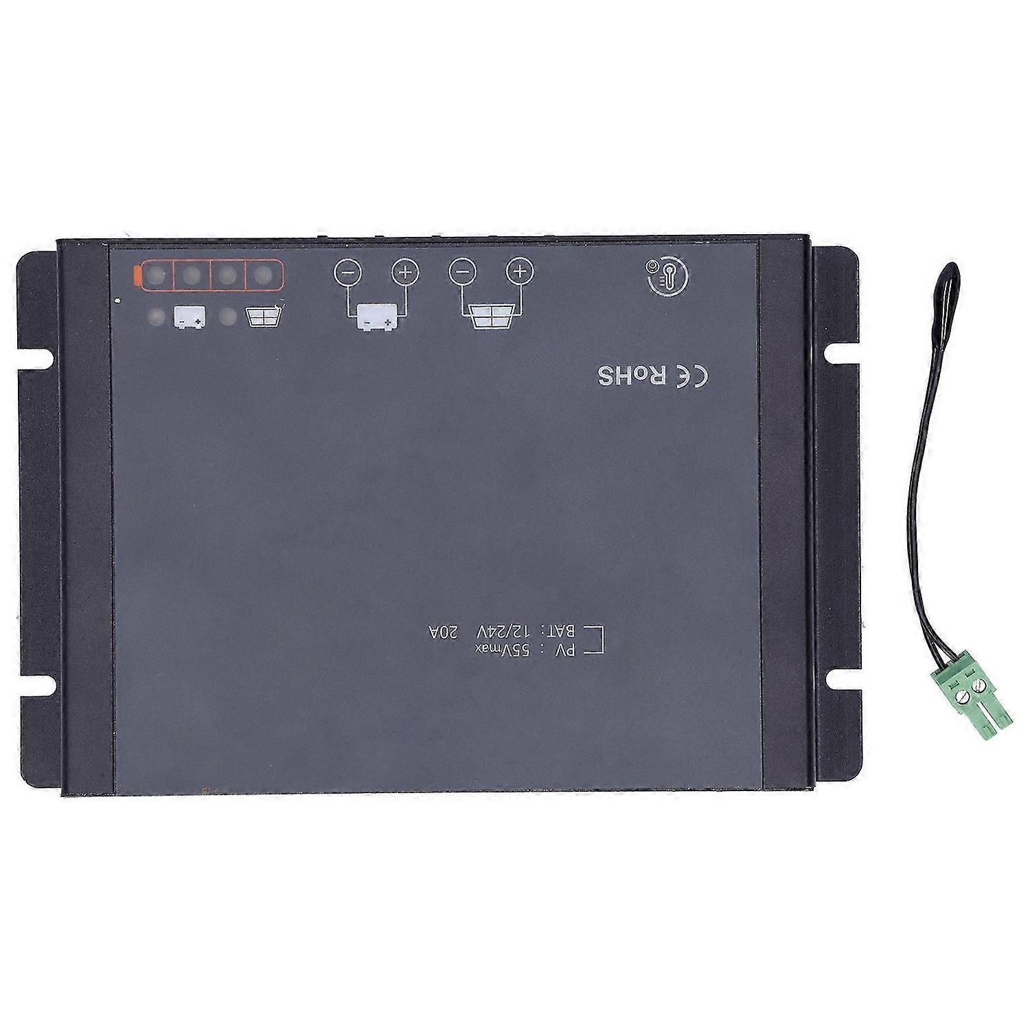 Solar Controller MPPT Regulator Auto Tracking Focus Waterproof with Bluetooth 20A DC12/24V