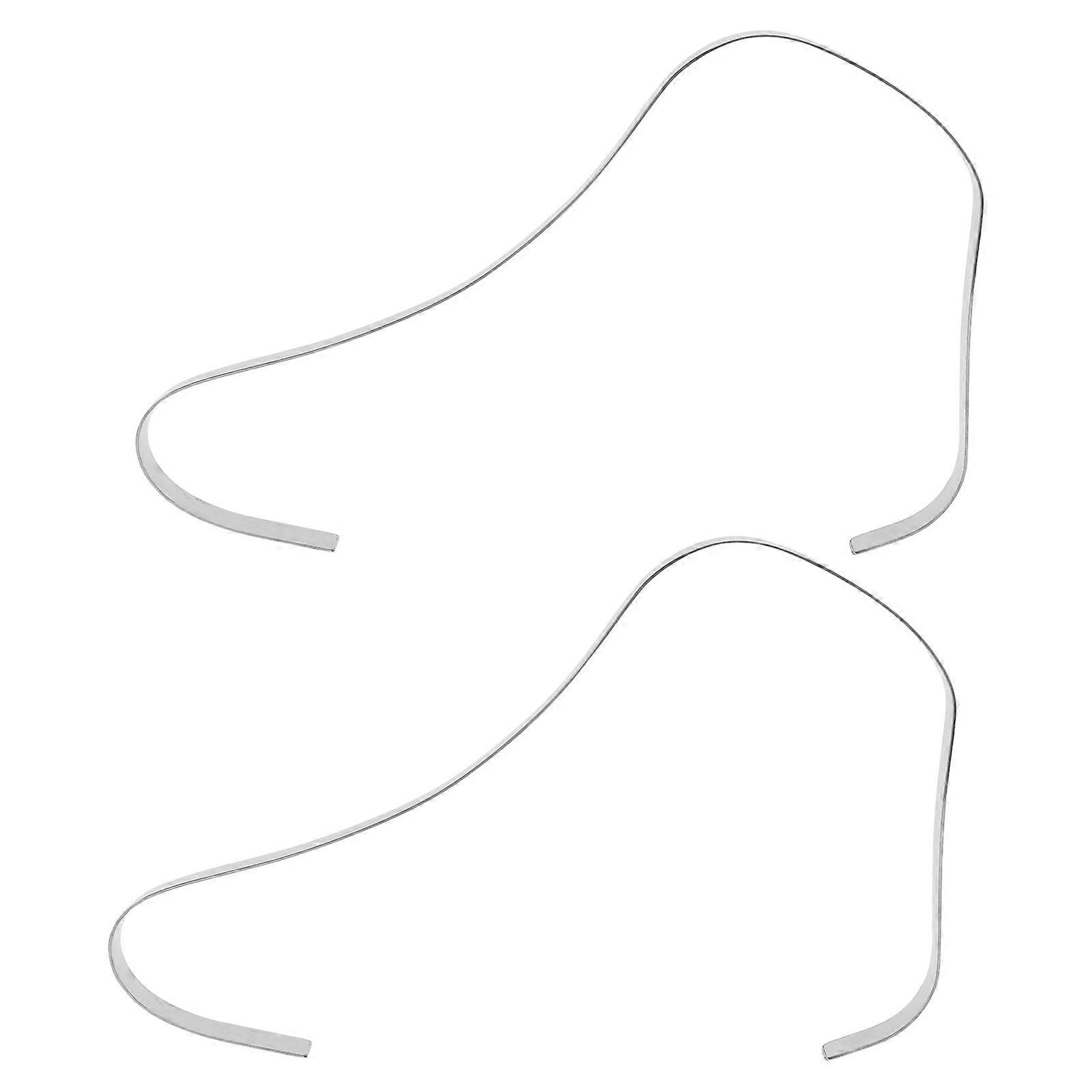 2pcs Silver Shoe Display Stand for High Heel Support and Storage