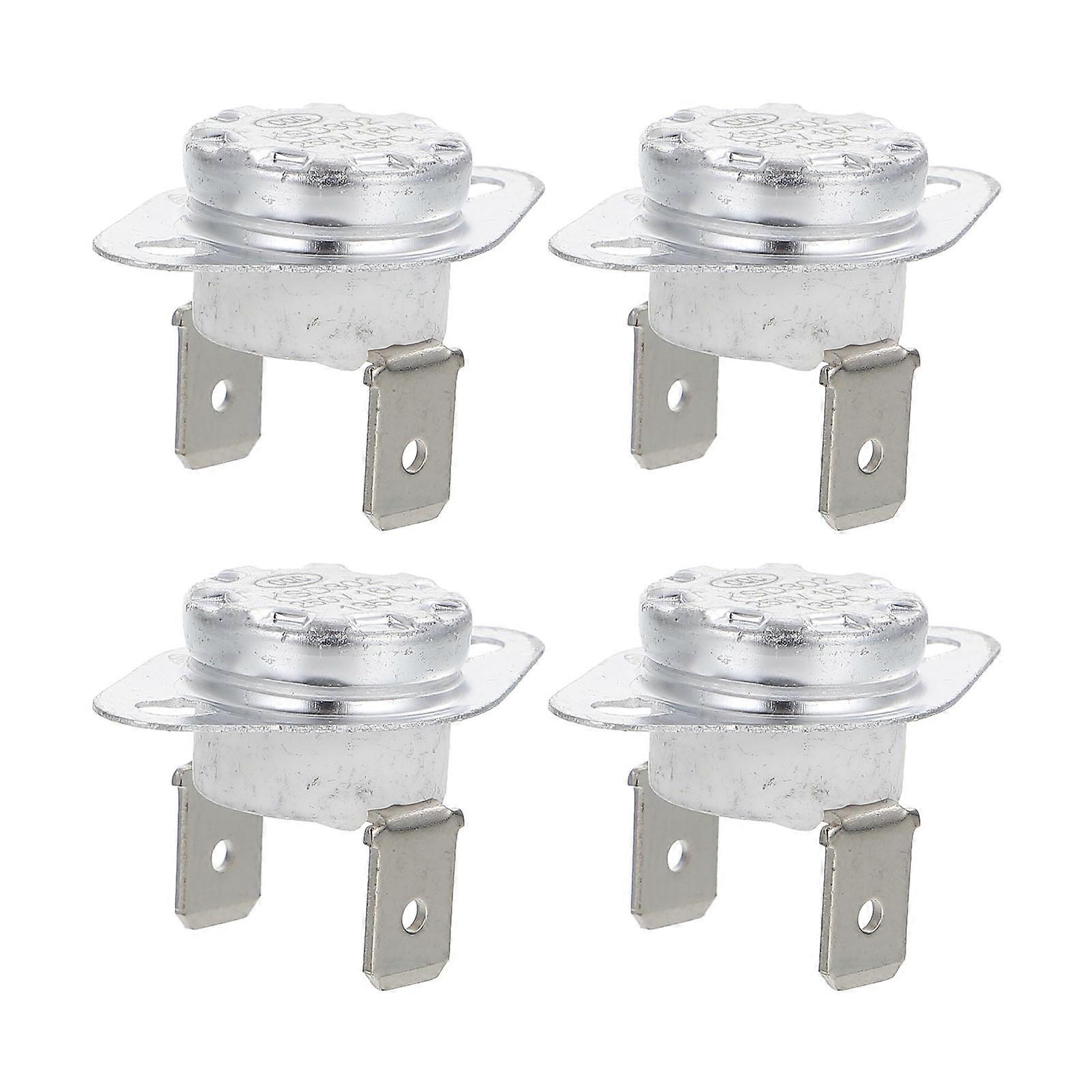 Temperature Control Normally Closed Thermostats Snap Disc Switches 4Pcs