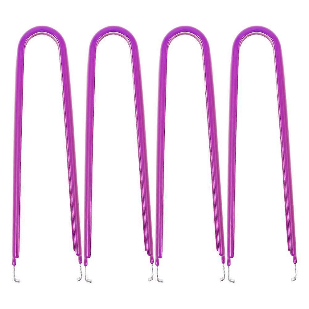 Stainless Steel Fuse Puller Tools For Cars With Pvc Handle 4Pcs Purple Color