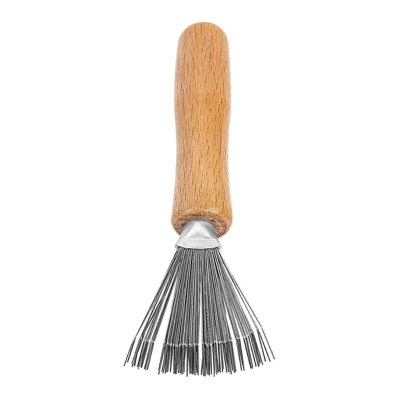 Japanese Ikebana Cleaning Rake – Durable Steel Tool for Flower Arrangement, Easy to Use Brush for Removing Residue and Debris