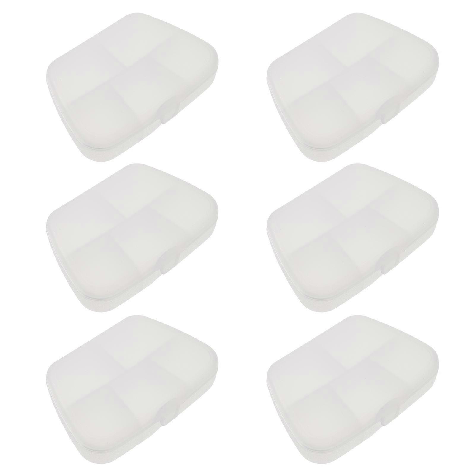 6 Pcs Multipurpose Transparent Containers with Compartments