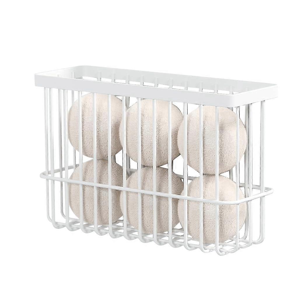 Magnetic Dryer Ball Holder with Lint Container, Laundry Room Storage Rack, Durable Magnetic Organizer for Dryer Balls