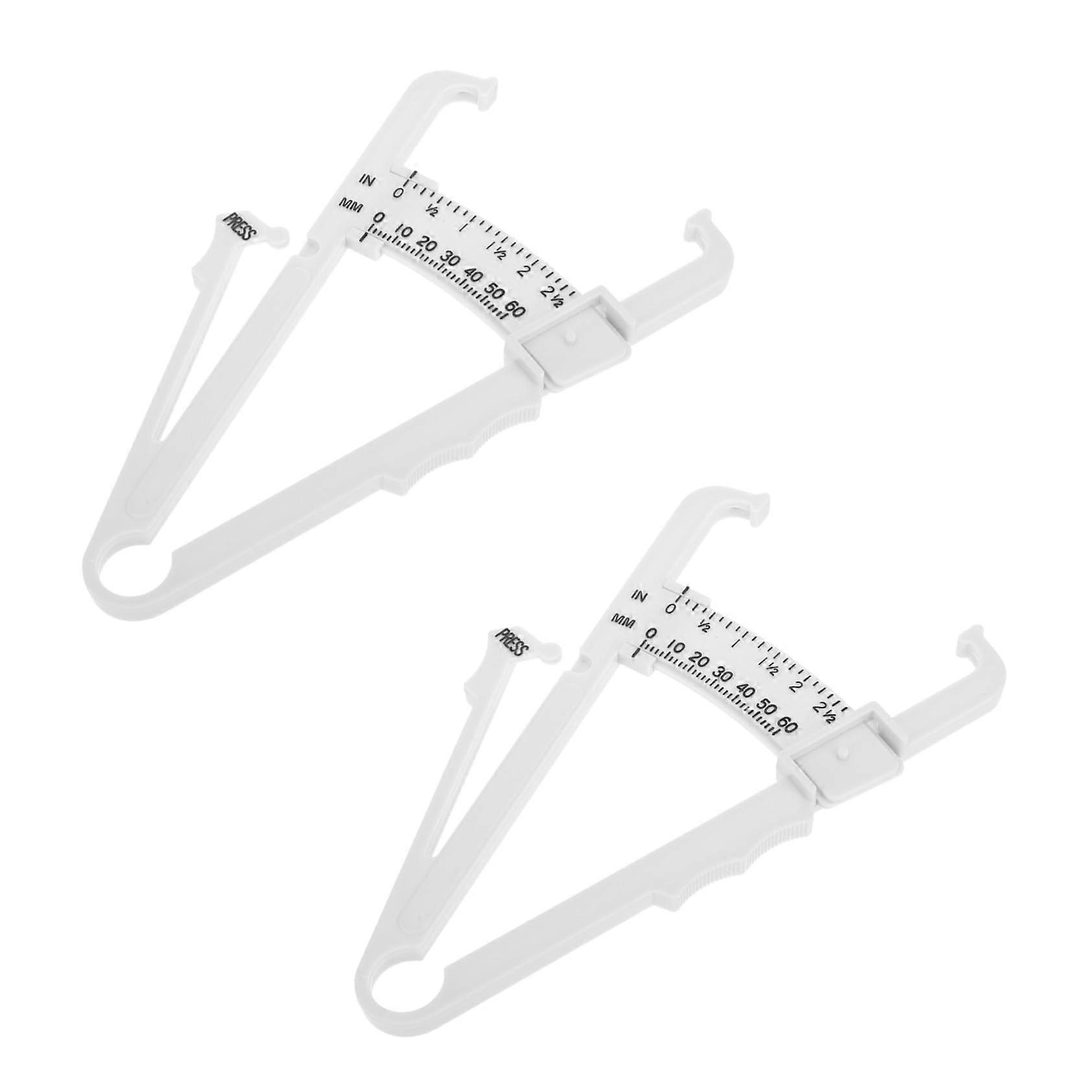2 pieces of skinfold caliper portable for precise measurement of body fat percentage in men for fitness and health