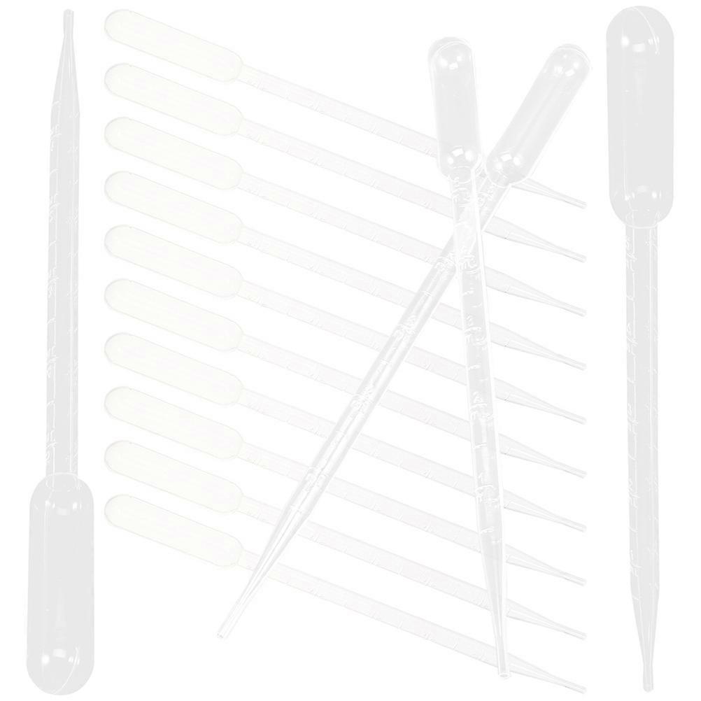 White Plastic Dropper for Kitchen with Clear Scale Display Essential Oil Tools 100pcs