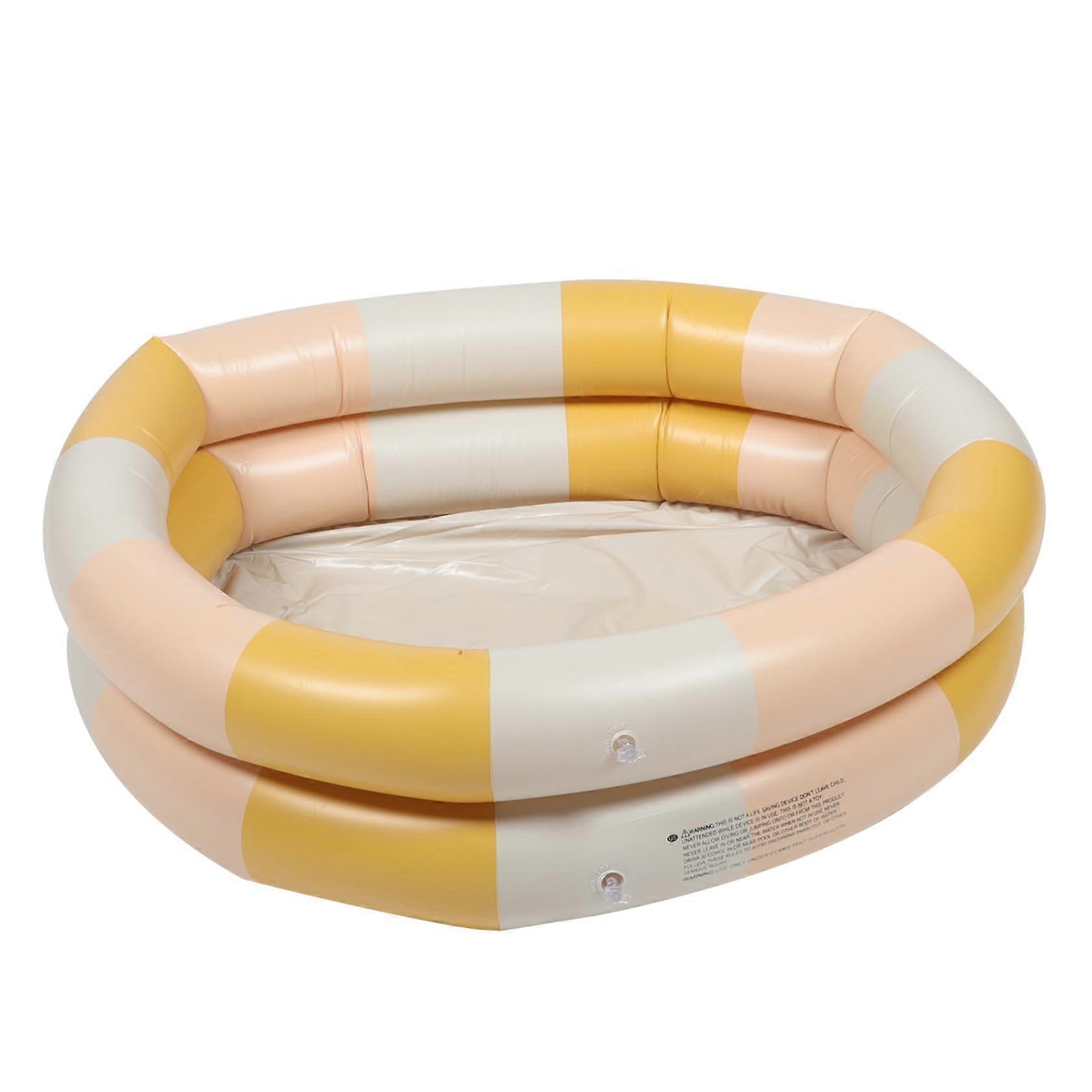Inflatable Kiddie Pool, Round Small For Toddlers, PVC Construction, Easy Setup, Water Toys