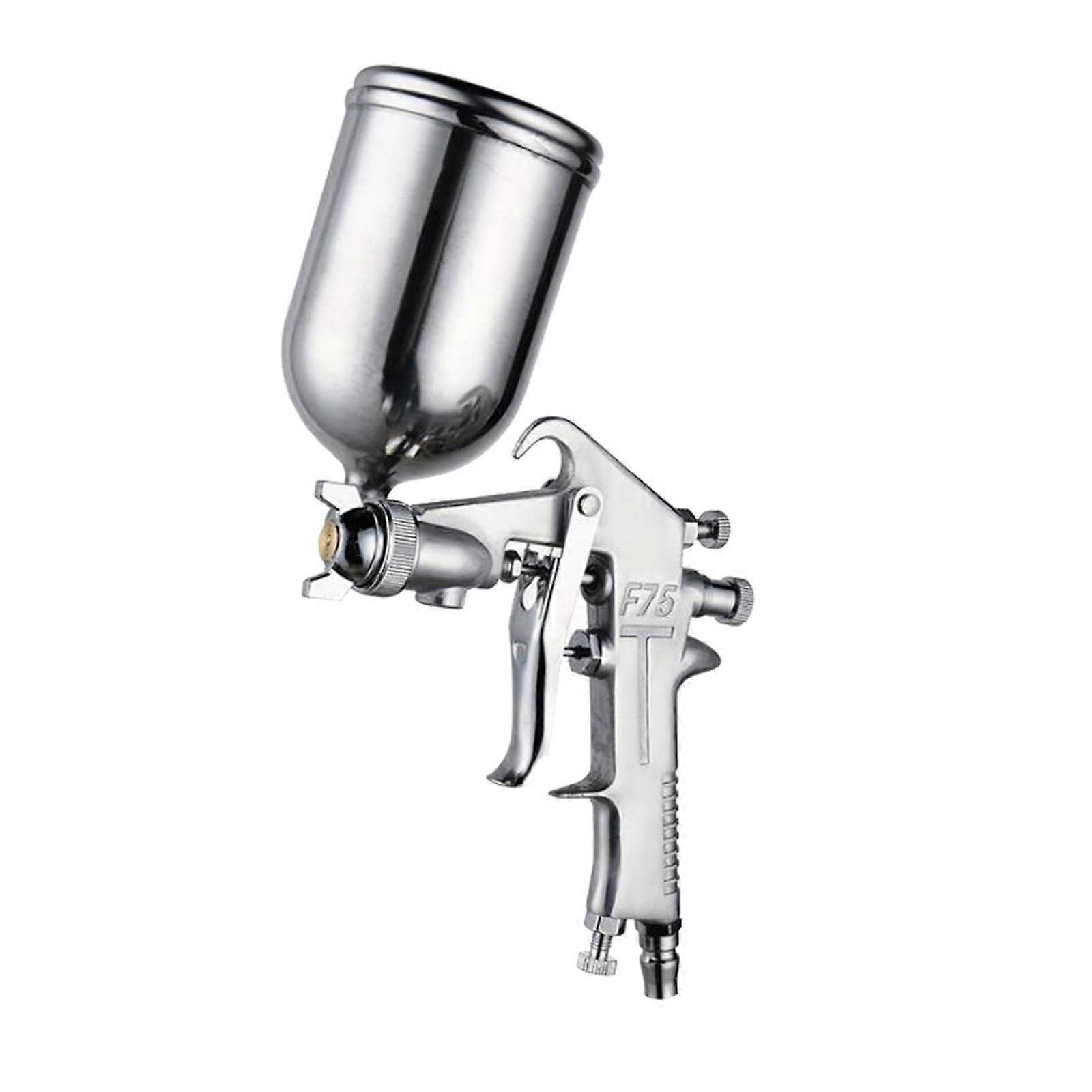 Airbrush Sprayer, 400ML Professional Pneumatic Paint Spray Gun Alloy Painting Tool with Funnel for Car Painting, Stable Spray Pattern F75 UP