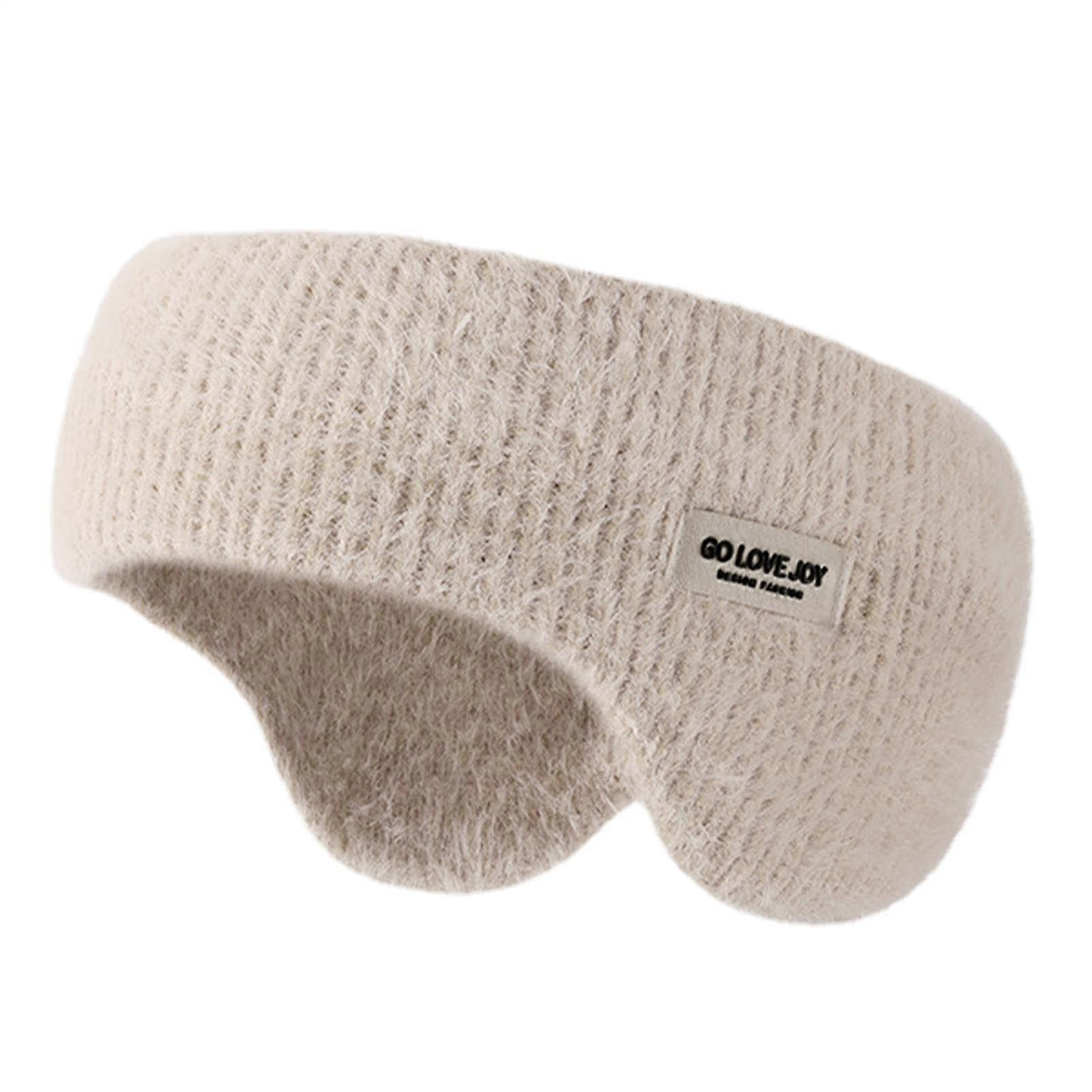 Noise-Canceling Sleep Headphones with Soft Heat | Padded Headband and Integrated Speakers for Total Relaxation | Winter Warmth in Khaki