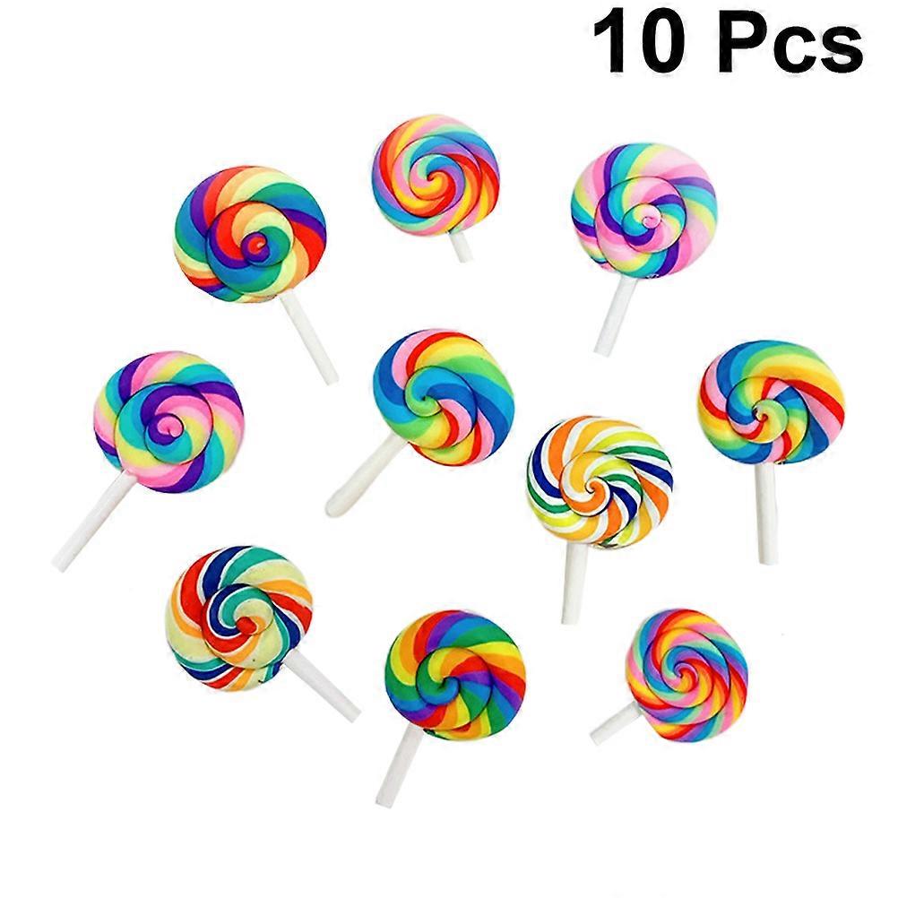 Here's a polished and engaging product description based on your input:

 

**10pcs Colorful Lollipop Brooches – Fun & Decorative Accessories for