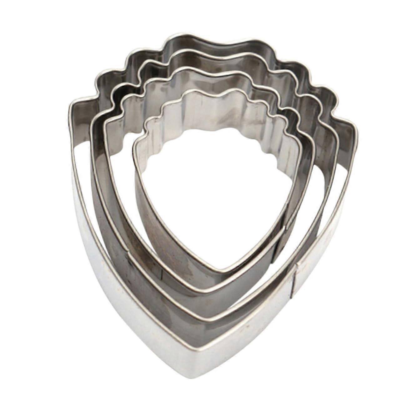 Peony Petal Cookie Cutter Set - 4-Piece Fondant and Chocolate Molds for Valentine's Day and Special Occasions