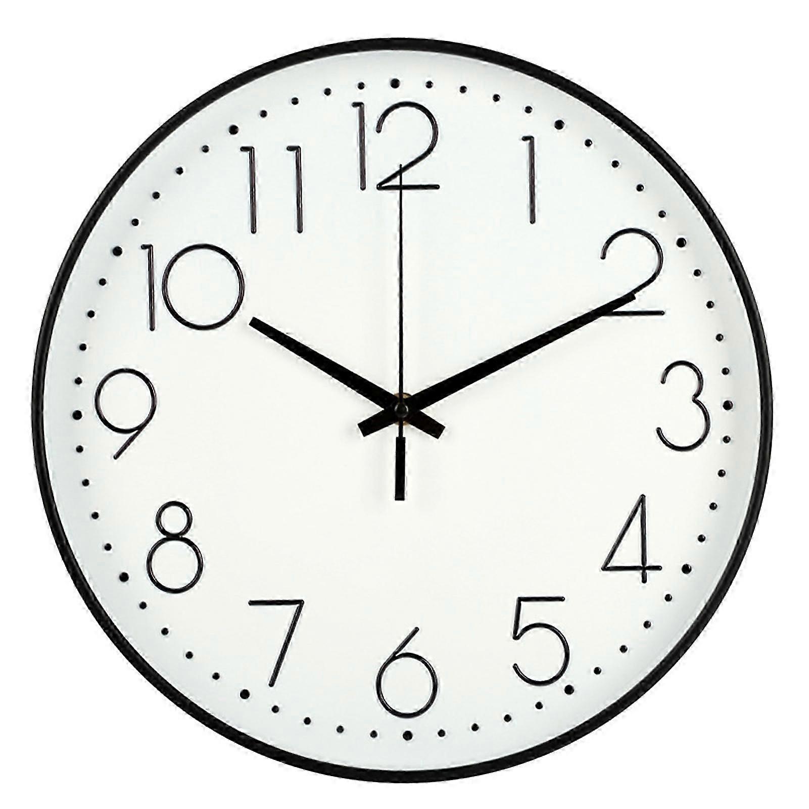 Inch Silent Wall Clock Non Ticking Decorative Easy to Read
