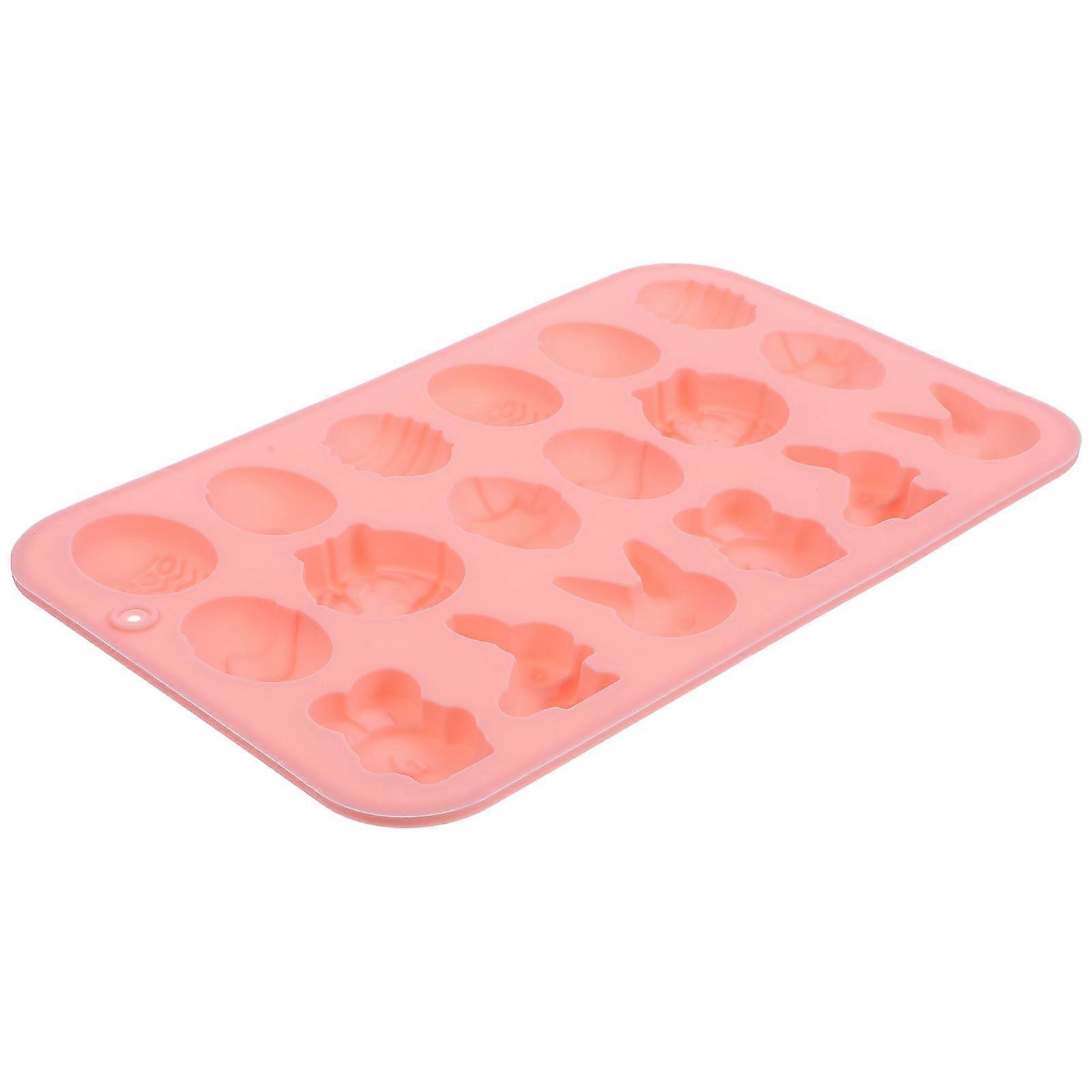 Easter Silicone Chocolate Mold 6 Shapes in One for DIY Chocolate Candy and Jelly