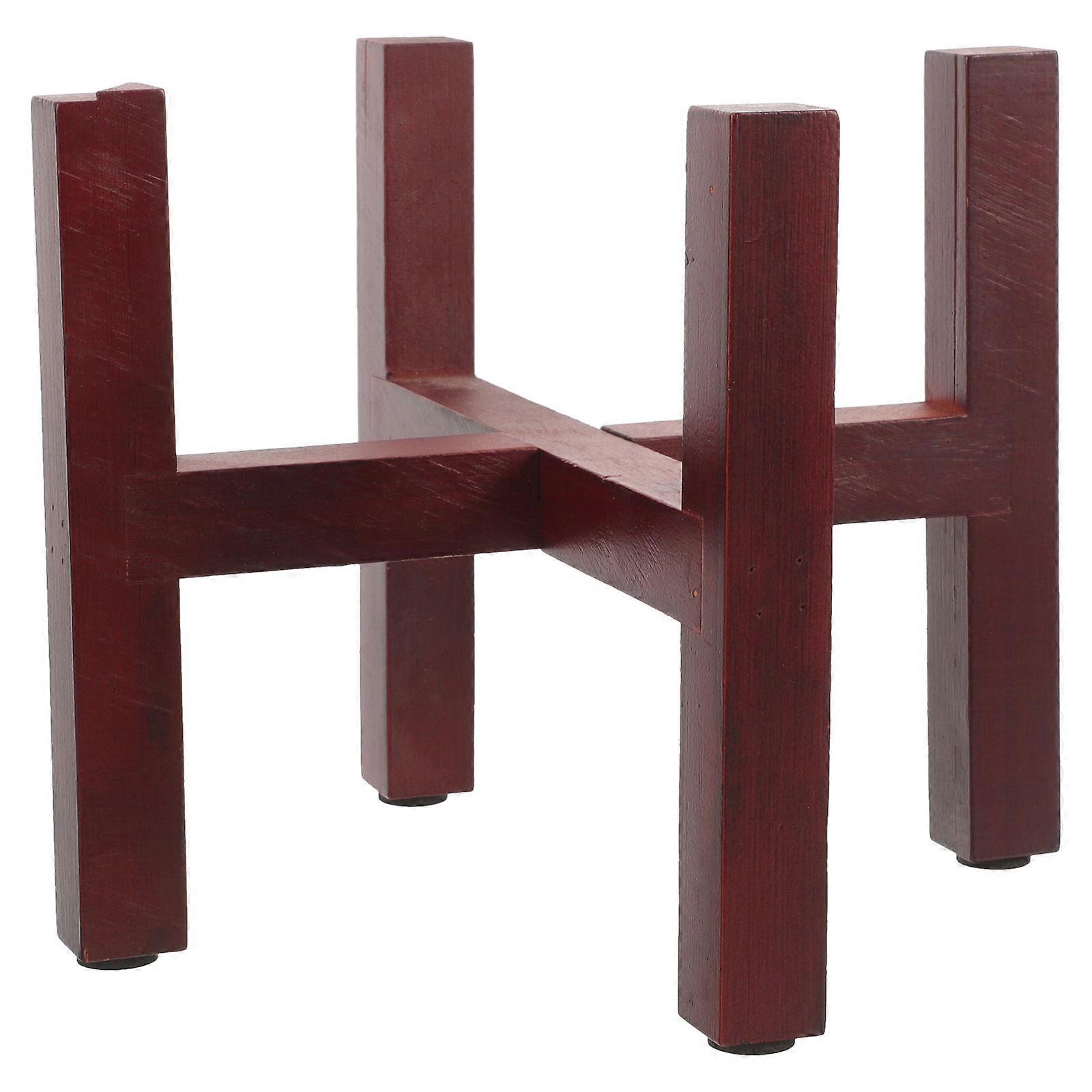 Wooden Plant Stand for Indoor Use Light Brown Safe Durable Suitable for Various Scenes 1 Piece