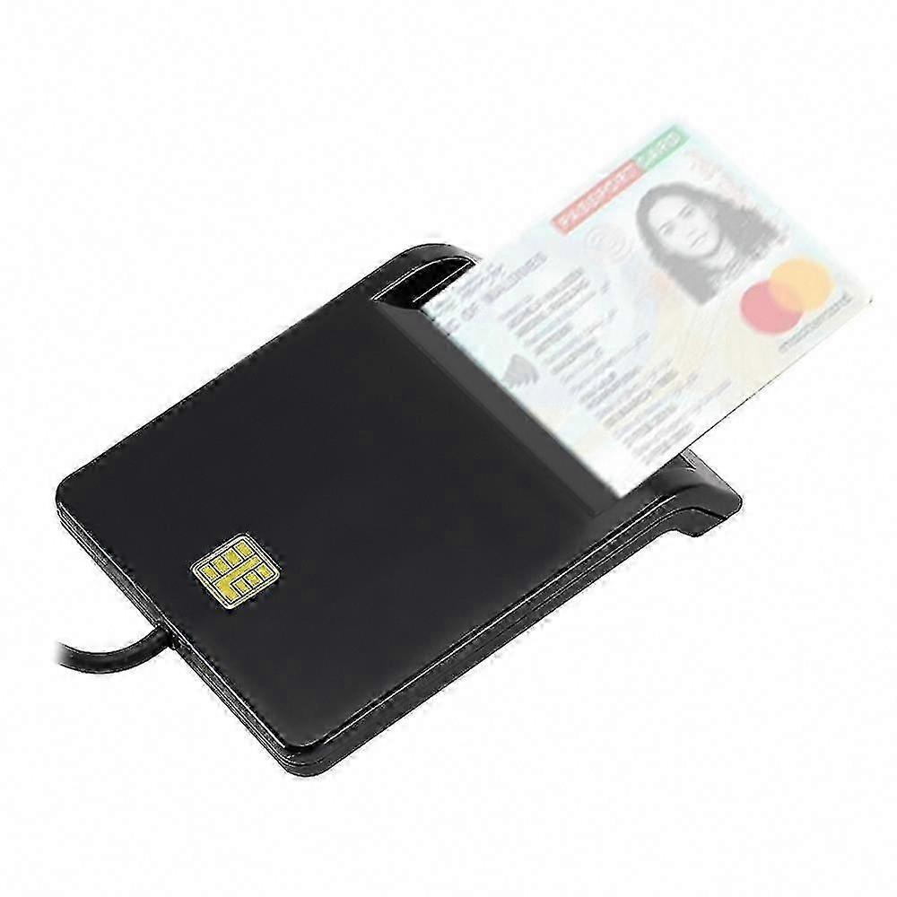 USB Smart Card Reader for Bank IC/ID EMV SD TF SIM MMC Cards - USB CCID ISO 7816 Compatible with Windows 7/8/10 & Linux OS