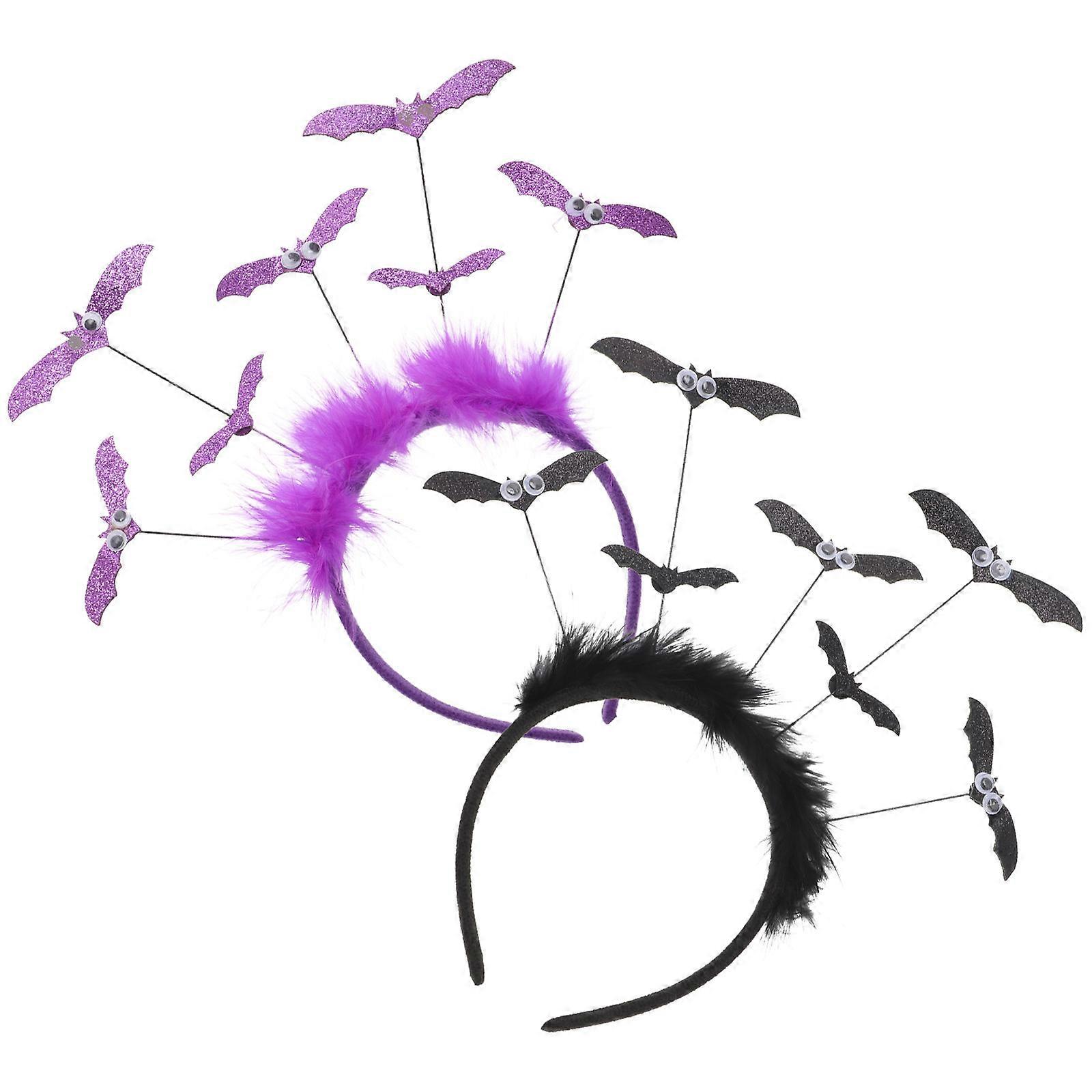 Halloween Headband Bat Shape Cosplay Accessory Size 2Pcs