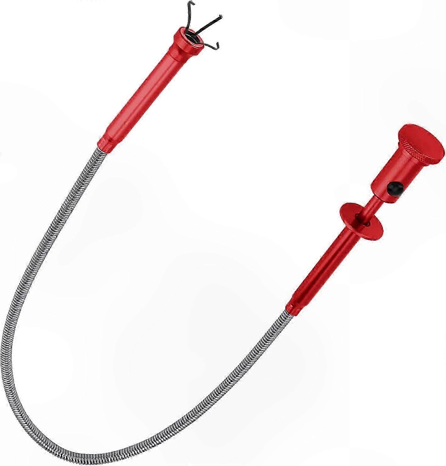 Flexible Magnetic Pick-Up Tool with LED Light, 4-Claw Design for Small Item Retrieval, Foldable and Extendable for Easy Use