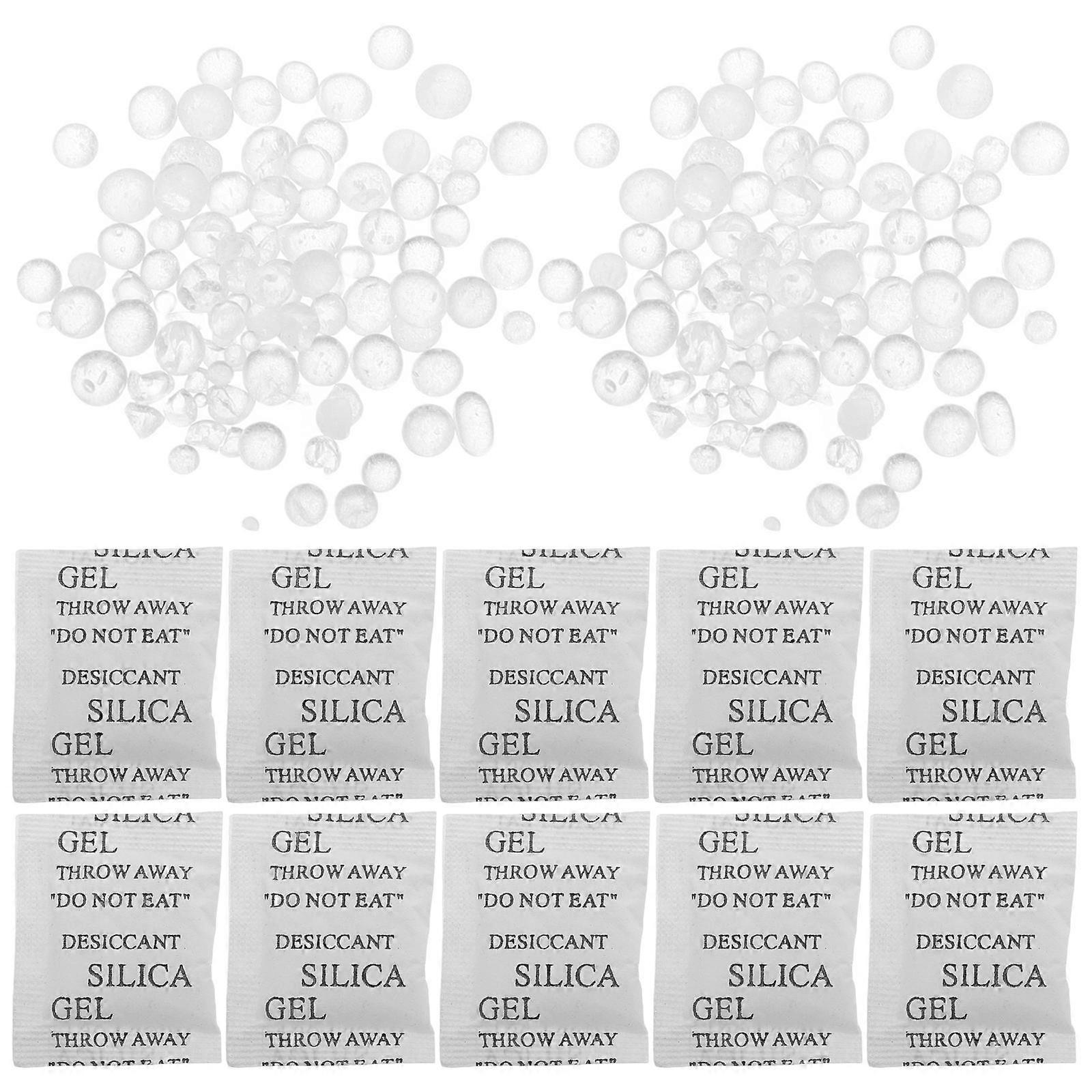 Food Moisture Absorbers 100Pcs Silica Gel Packs For Closet And Electronic Rectangular Safe And Practical Moisture Control