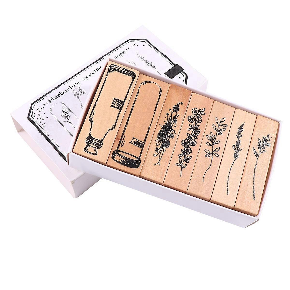 Retro Plant Vase Scrapbooking Stamps Assorted Color 6.5X2.5X1.5Cm Perfect For Card Making 1 Set
