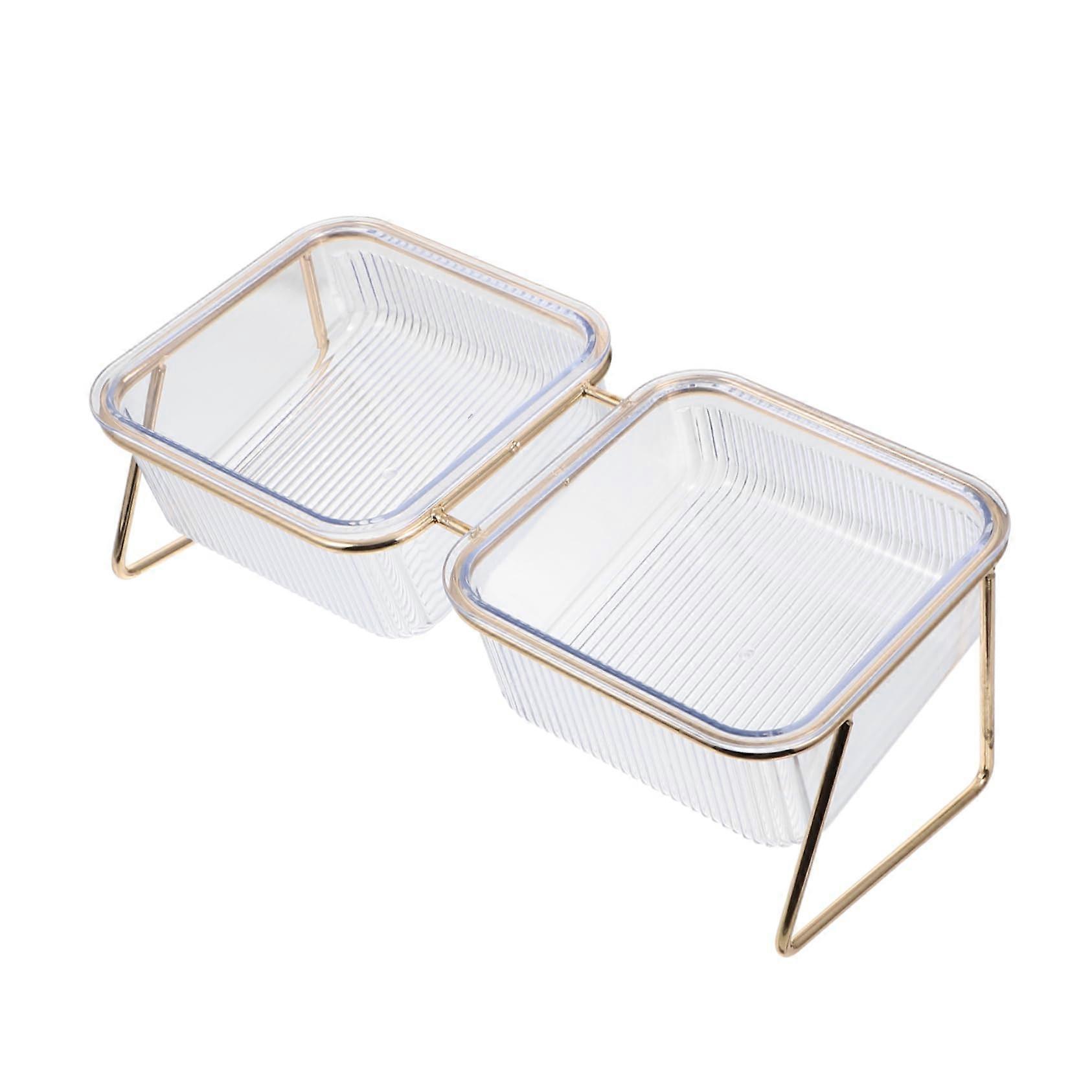 1 Piece Raised Cat Bowl Elevated Feeder Automatic For Puppy Pet Food Container