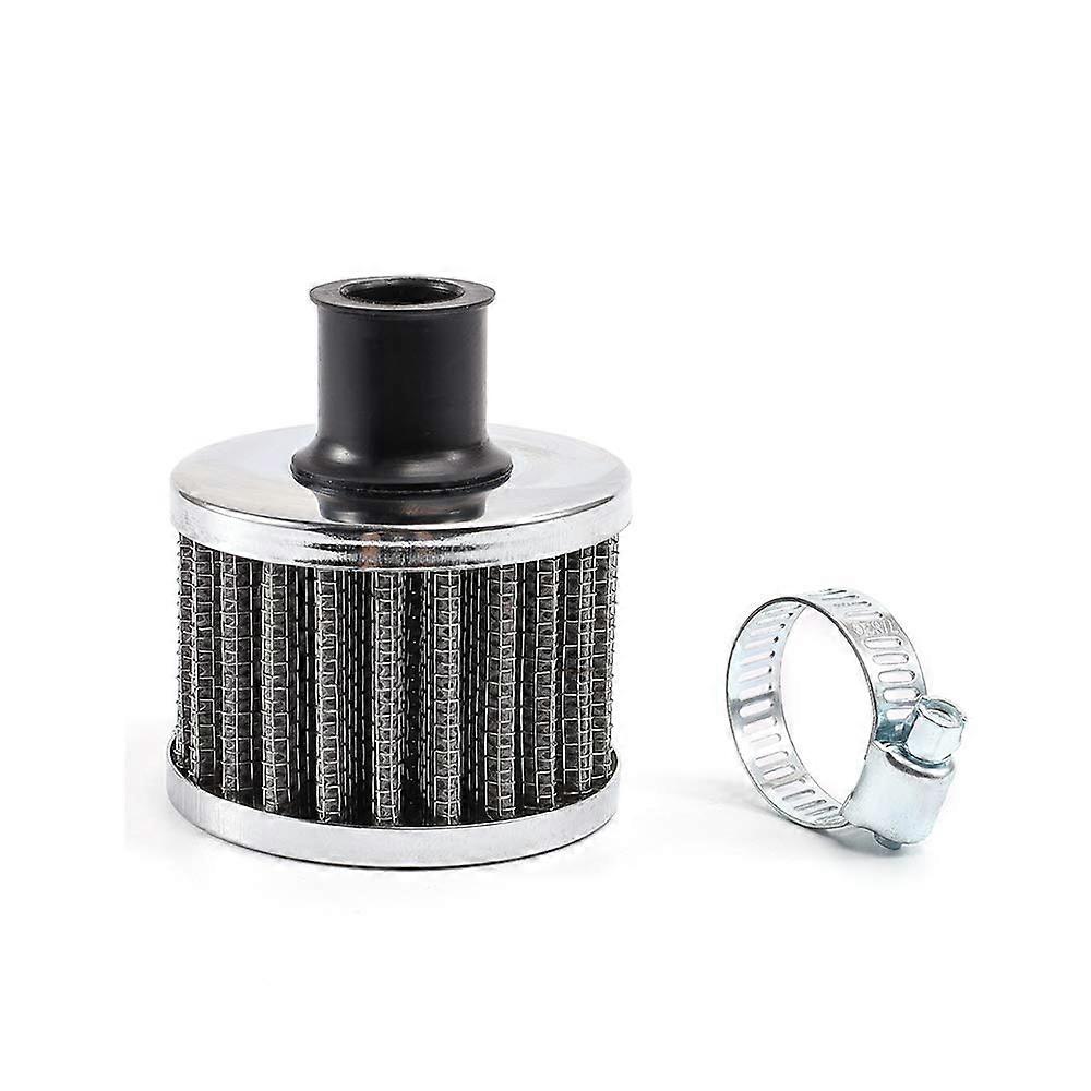 Universal Interface Motorcycle Air Oil Filter 12 Mm Size Cold Air Intake Filter Turbo Vent Crankcase Ventilation Grey