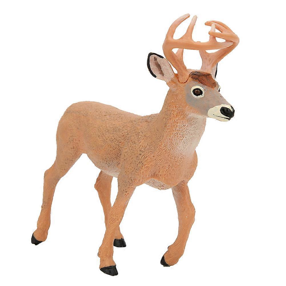 Simulation Yellow White Tailed Deer Model Ornaments Desktop Decoration