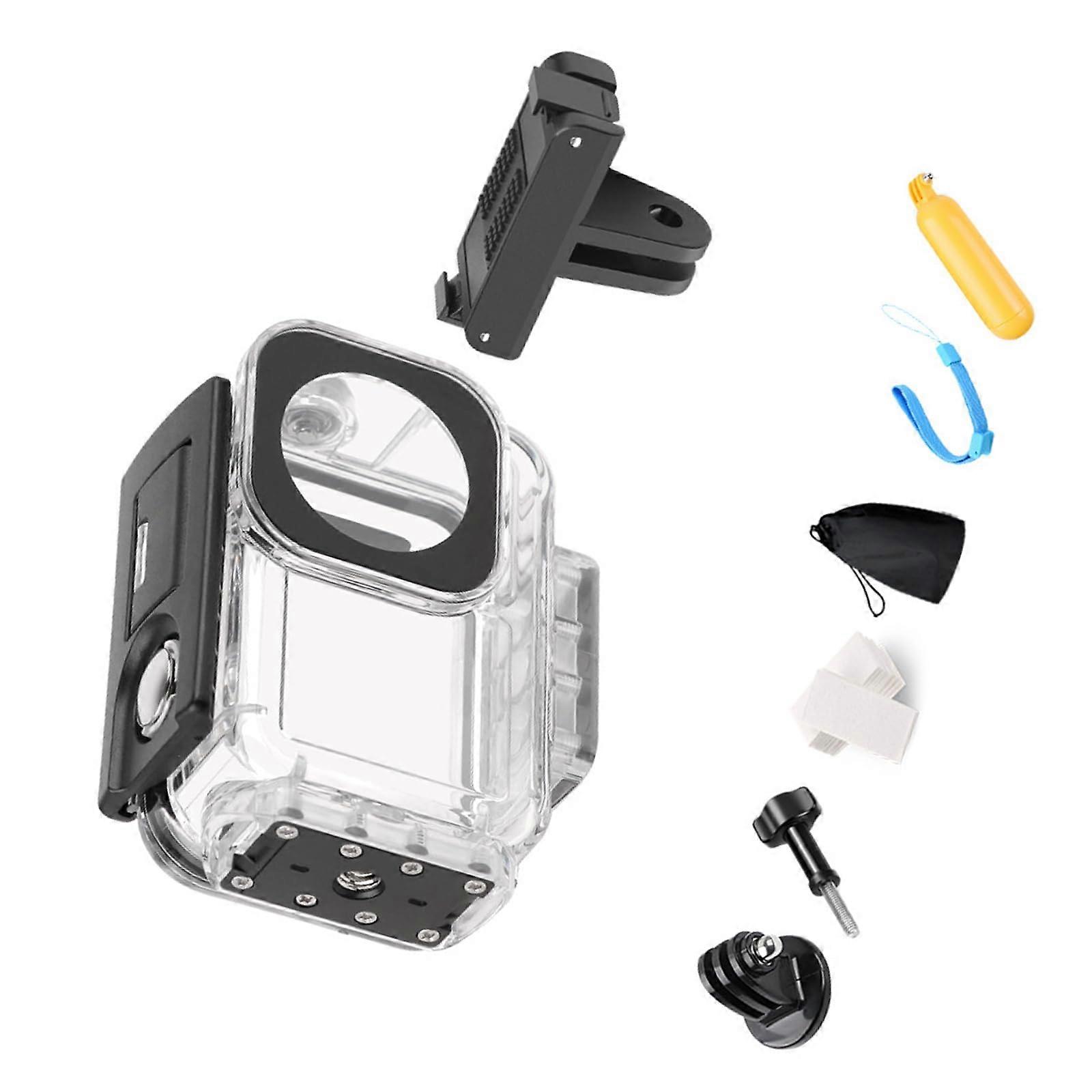 Robust dive housing for Action5PRO/4/3 underwater photography, transparency, quickrelease mechanism, acrylic housing for action cameras