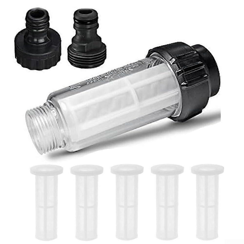 Removable Water Filter Set for High-Pressure Cleaners and Garden Hoses, Compatible with Standard Models and Durable Materials
