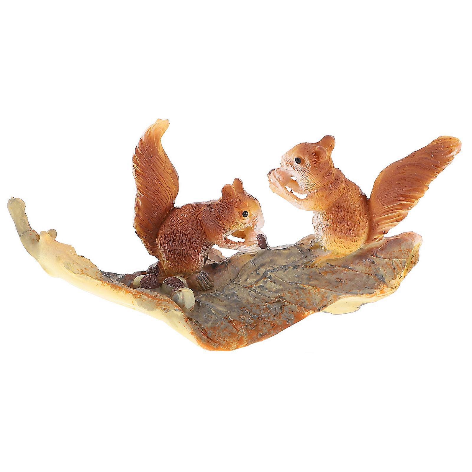 Lifelike Squirrel Statue, Versatile Decor for Gardens and Home Spaces