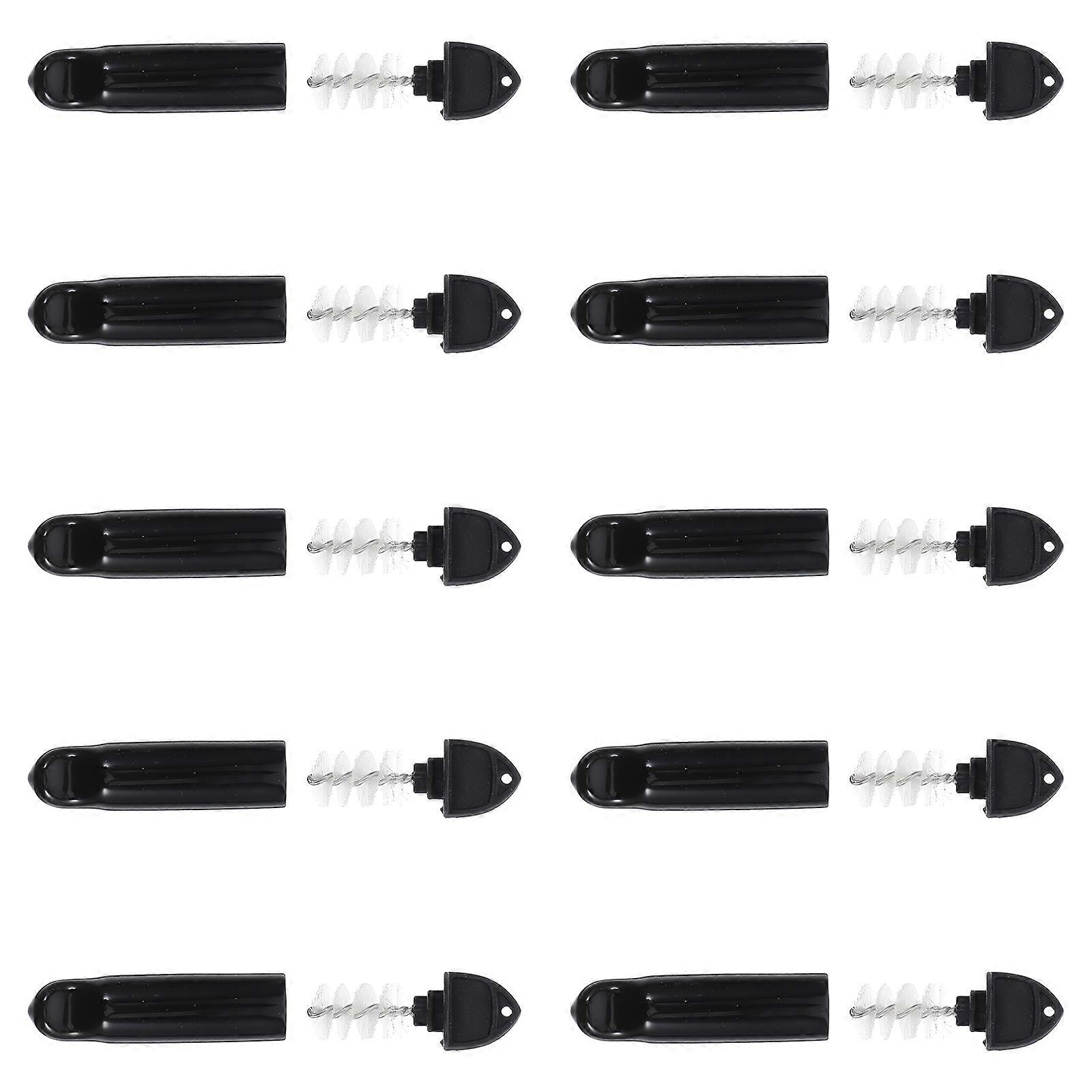 Draft Beer Faucet Brush with Black Plastic and Stainless Steel for Cleaning Reusable Design Practical Material