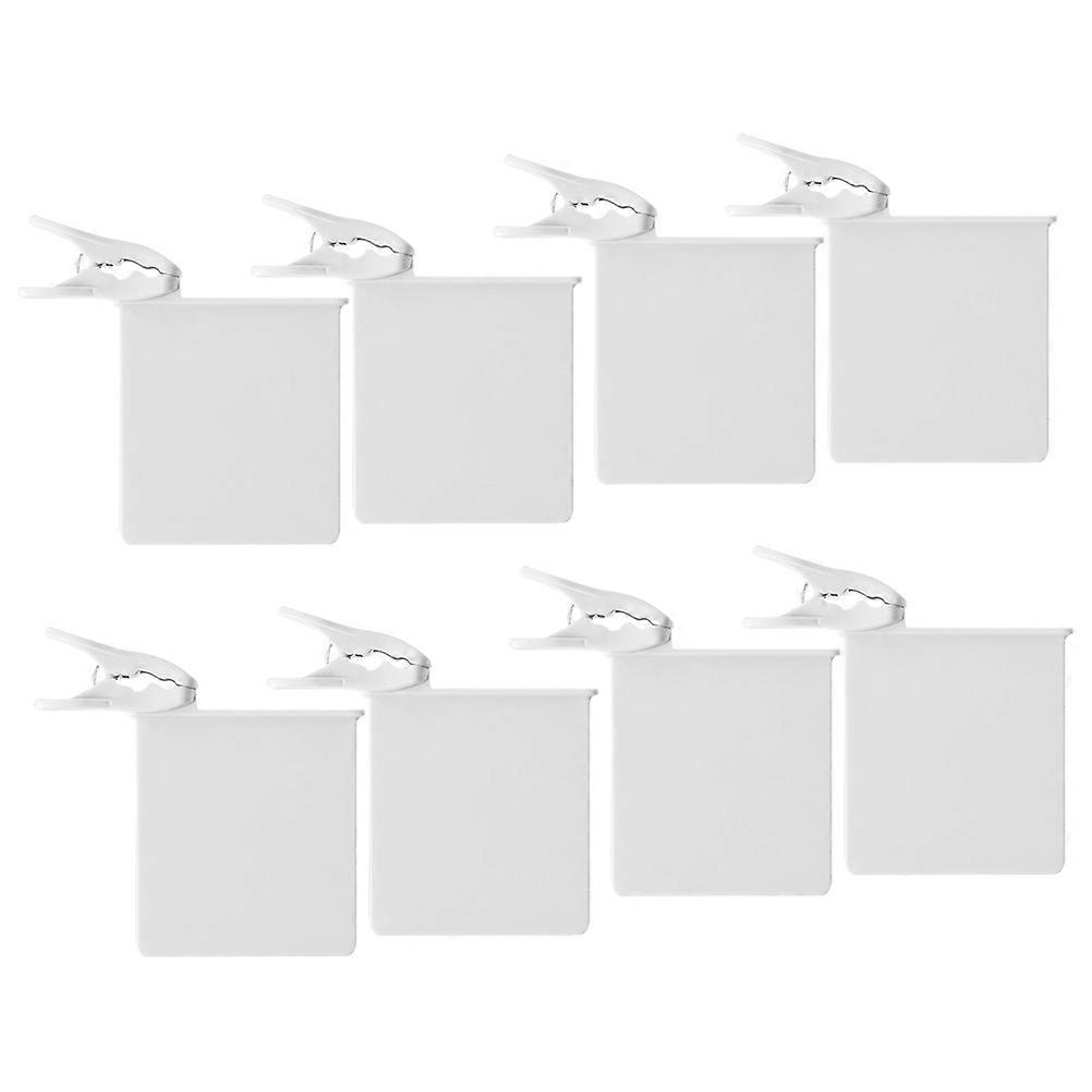 White ABS Fridge Dividers for AntiSlip Use 8 Pieces Small Refrigerator Dividers