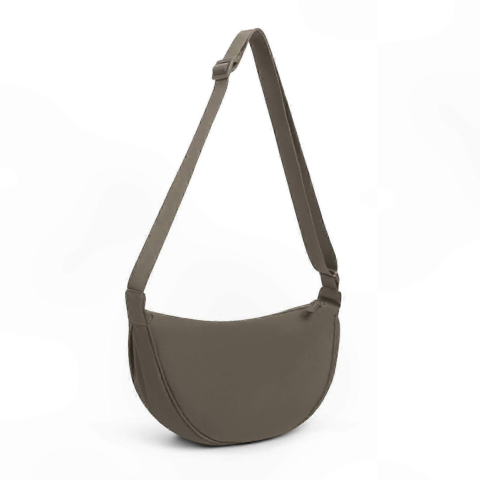 Women's Nylon Crossbody Bag with Adjustable Strap, Solid Color Portable Shoulder Bag for Everyday Use