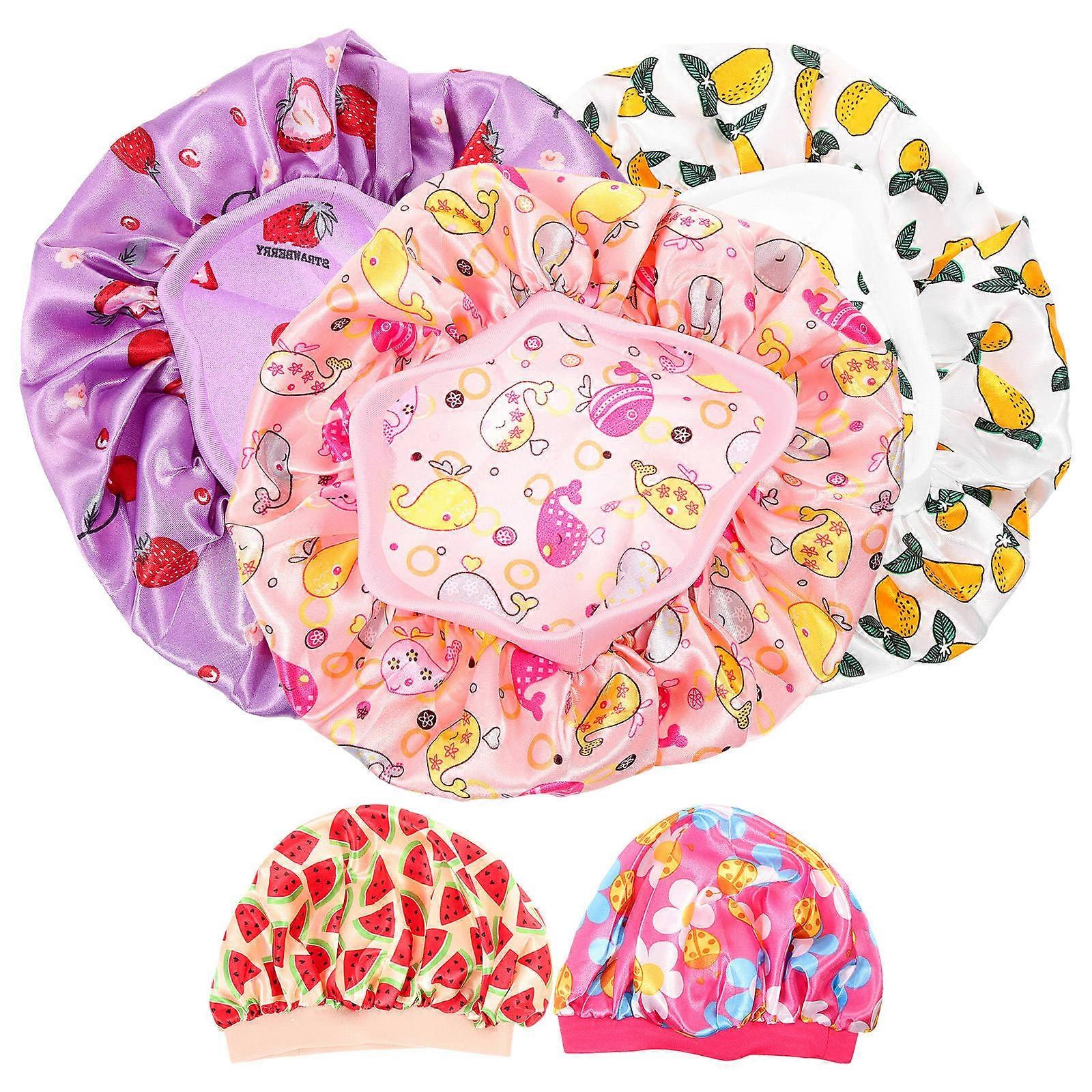 Shower Cap For Baby Portable Kids Hat For Sleeping Versatile Waterproof Functionality 5Pcs