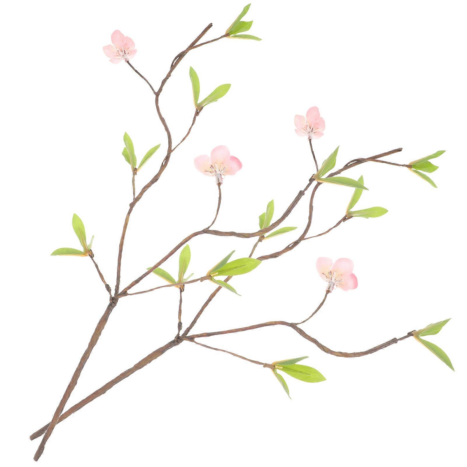 Artificial Flower Bud Picks Plastic Plant Stems Ideal For Wedding Photographers 38X17X2CM Pink Lifelike 2Pcs