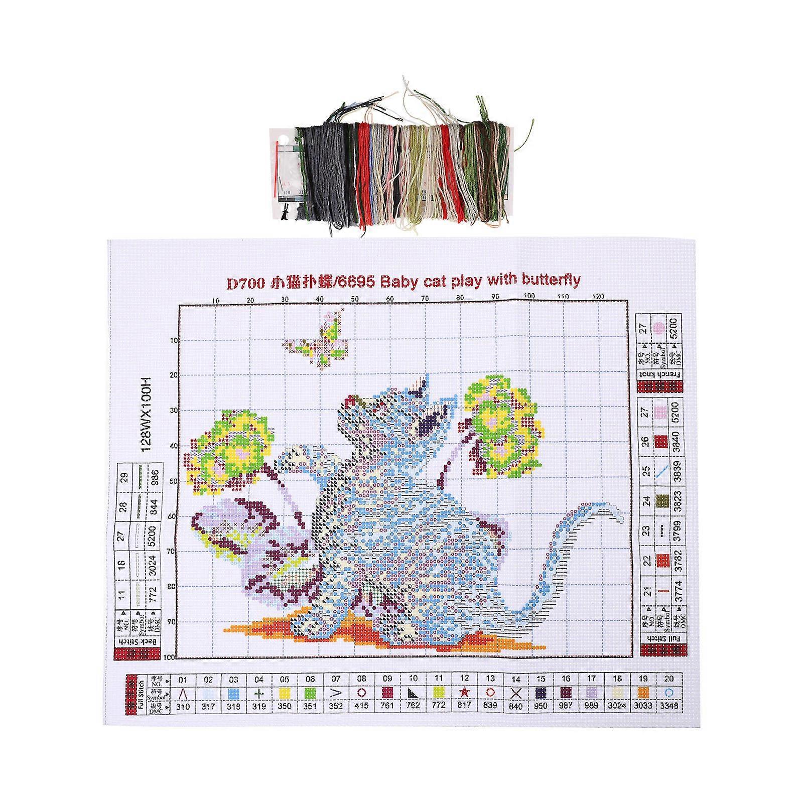 1 Set Of Adults Cross Stitch Embroidery Kit DIY Craft For Home Decoration And Gift Giving With Assorted Color Features
