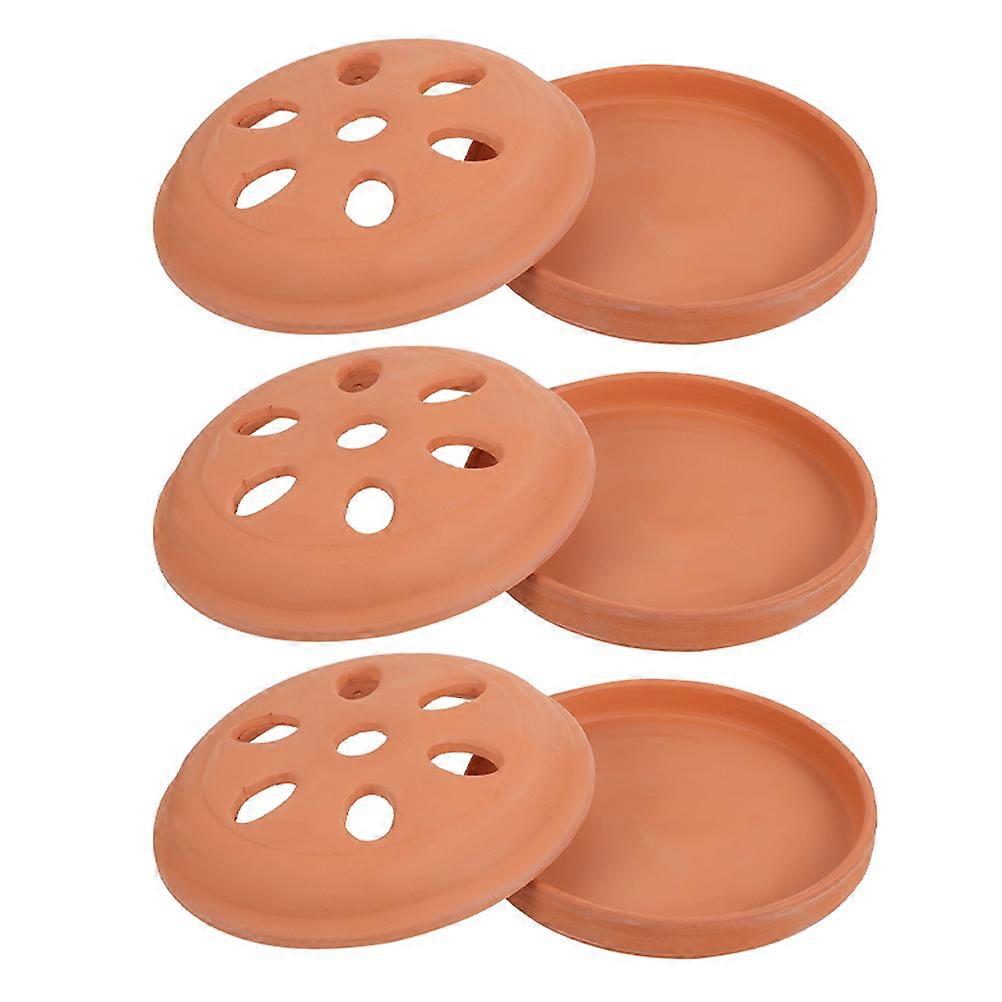 3pcs Pottery Incense Burners Stylish Aroma Diffusers for Home & Office Decor, Ideal for Meditation, Yoga & Relaxation
