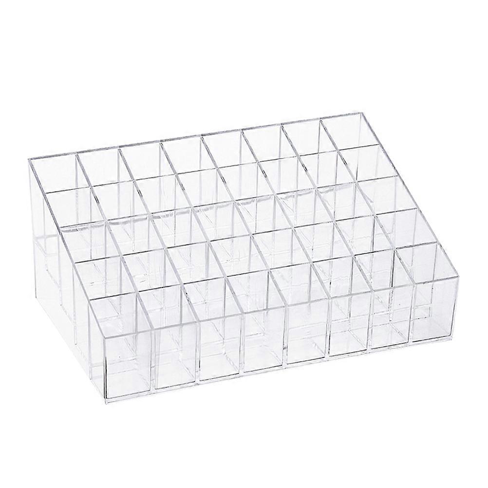 Transparent Lipstick and Nail Polish Organizer Stand for Makeup Storage – Keeps Desktop Neat and Tidy