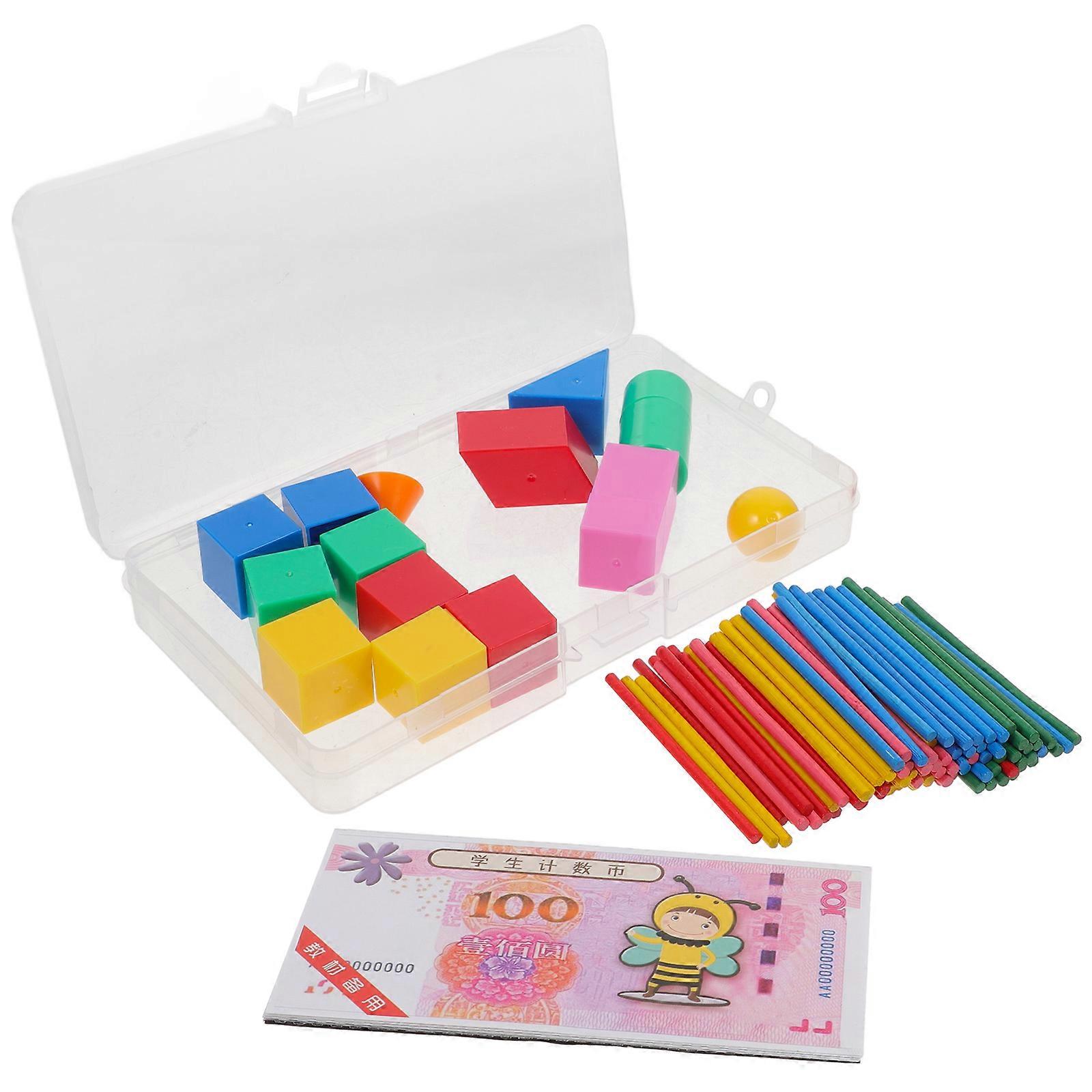 Wood Counting Rods 1 Set Of Math Geometry Tools For Early Education Family Interaction Construction
