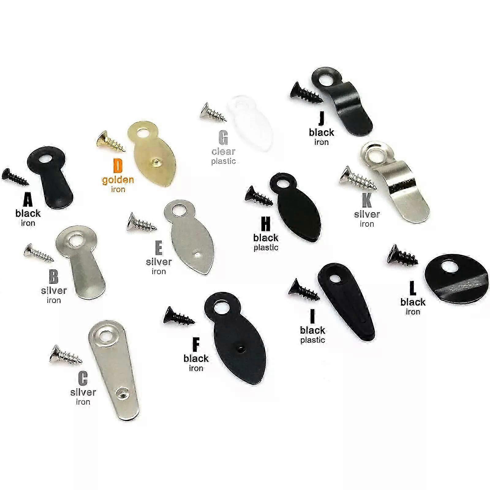Exquisite 100X Metal Iron Plastic Picture Photo Mirror Frame Back Board Backboard Turnbutton Turn Button Rotate Lock Fixing Clip Snap Lock