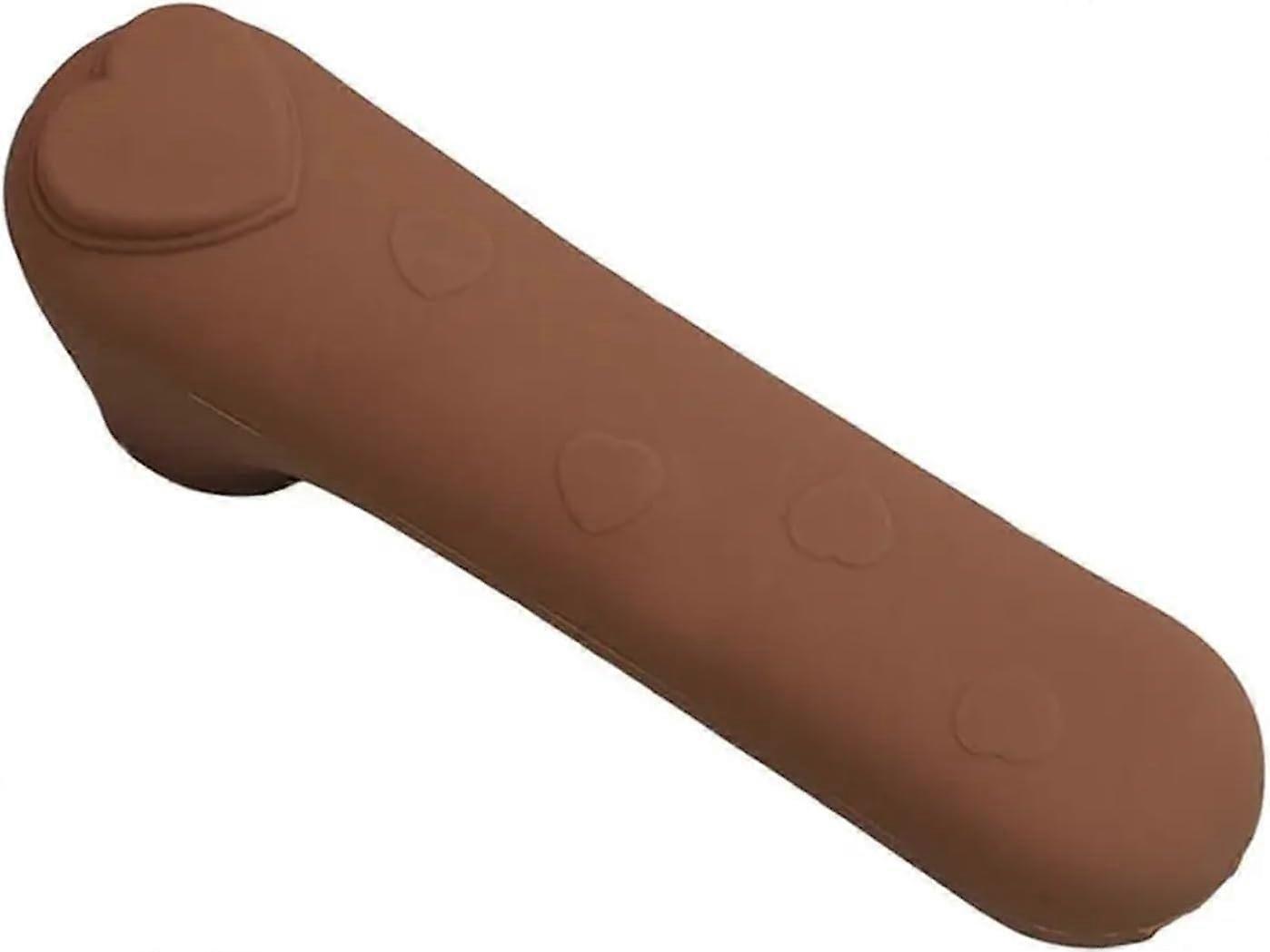 Silicone Doorknob Cover Handle Guard Wall Protector Beige Doorknob Protector AntiCollision Static Mat Home A Coffee L