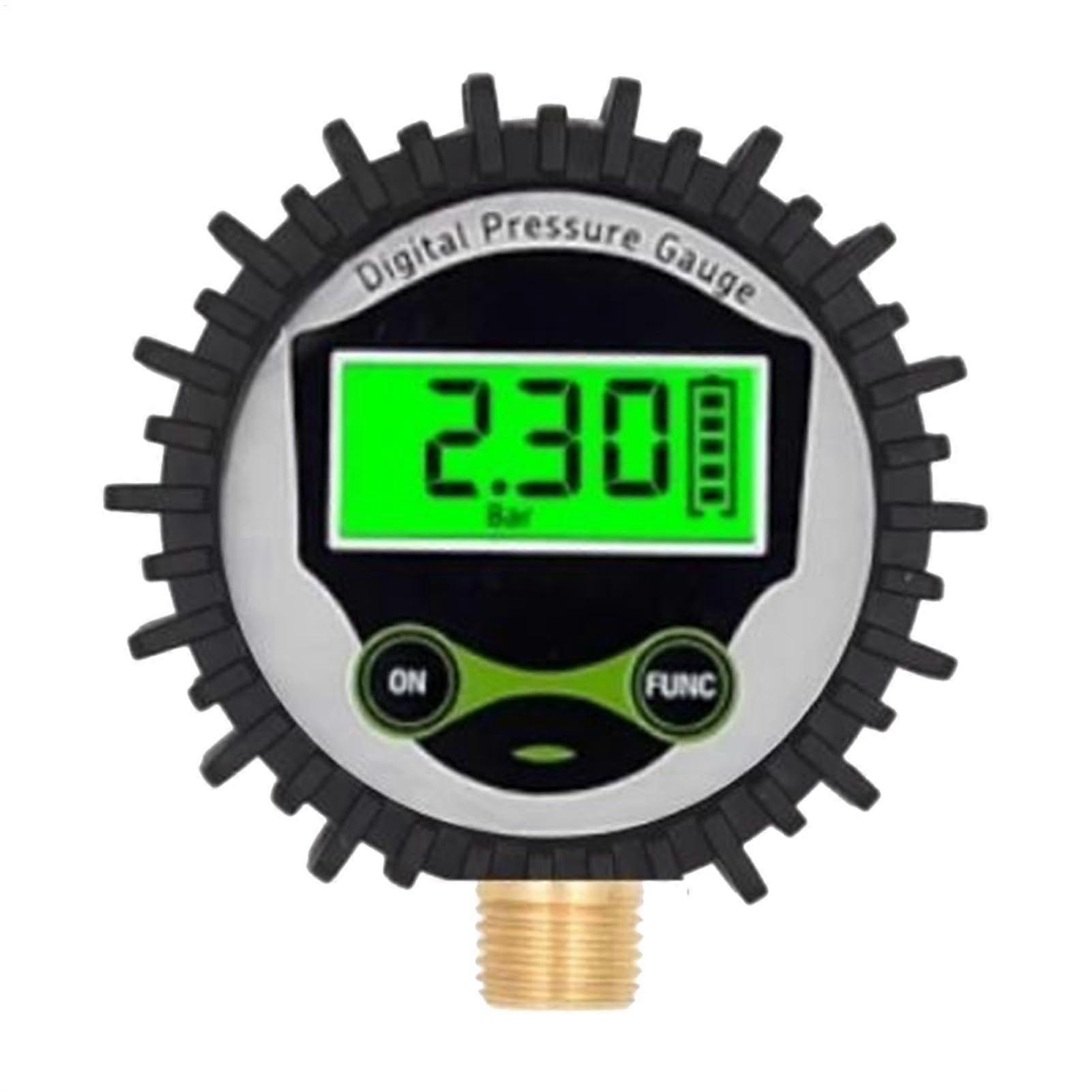 Digital Tyre Air Meter Tyre Pressure Gauge, Car Tyre Meter, Smart Air Pressure Checker, Green Screen, G 1/4 Thread