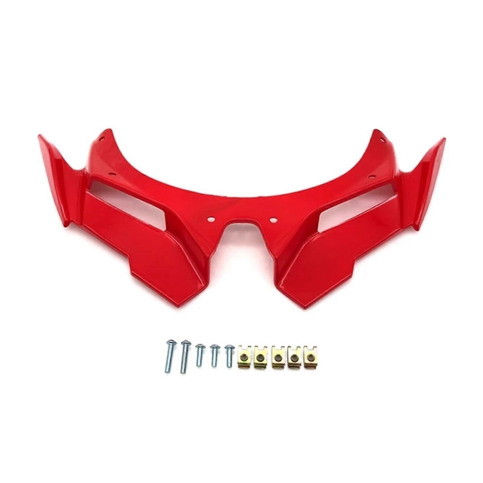 Elegant Aerodynamic Wing Cover for Front Fairing, Compatible with ZX4R and ZX25R, Red, High-Quality Material