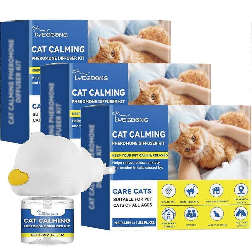45 ml katt beroligende diffuser katt følelser diffusor langvarig feromon plug-in avslappende midler katt rolig avslappende redusere slåssing