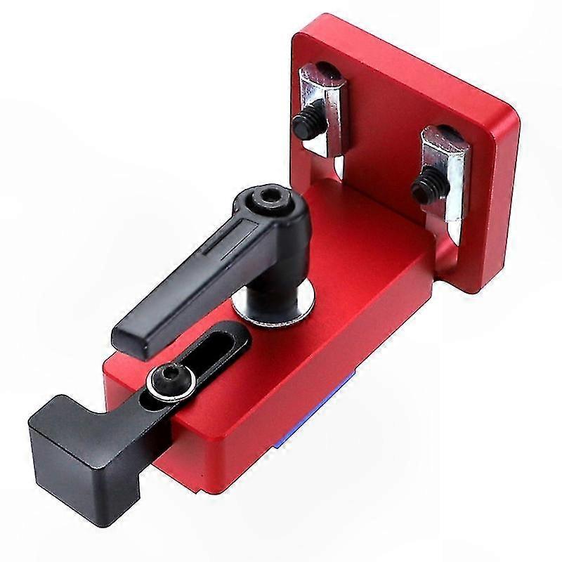 Miter Track Stop for Woodworking - Accurate Length Limit Tool with T-Track Goulo Stop and 45-Degree Angle Connector