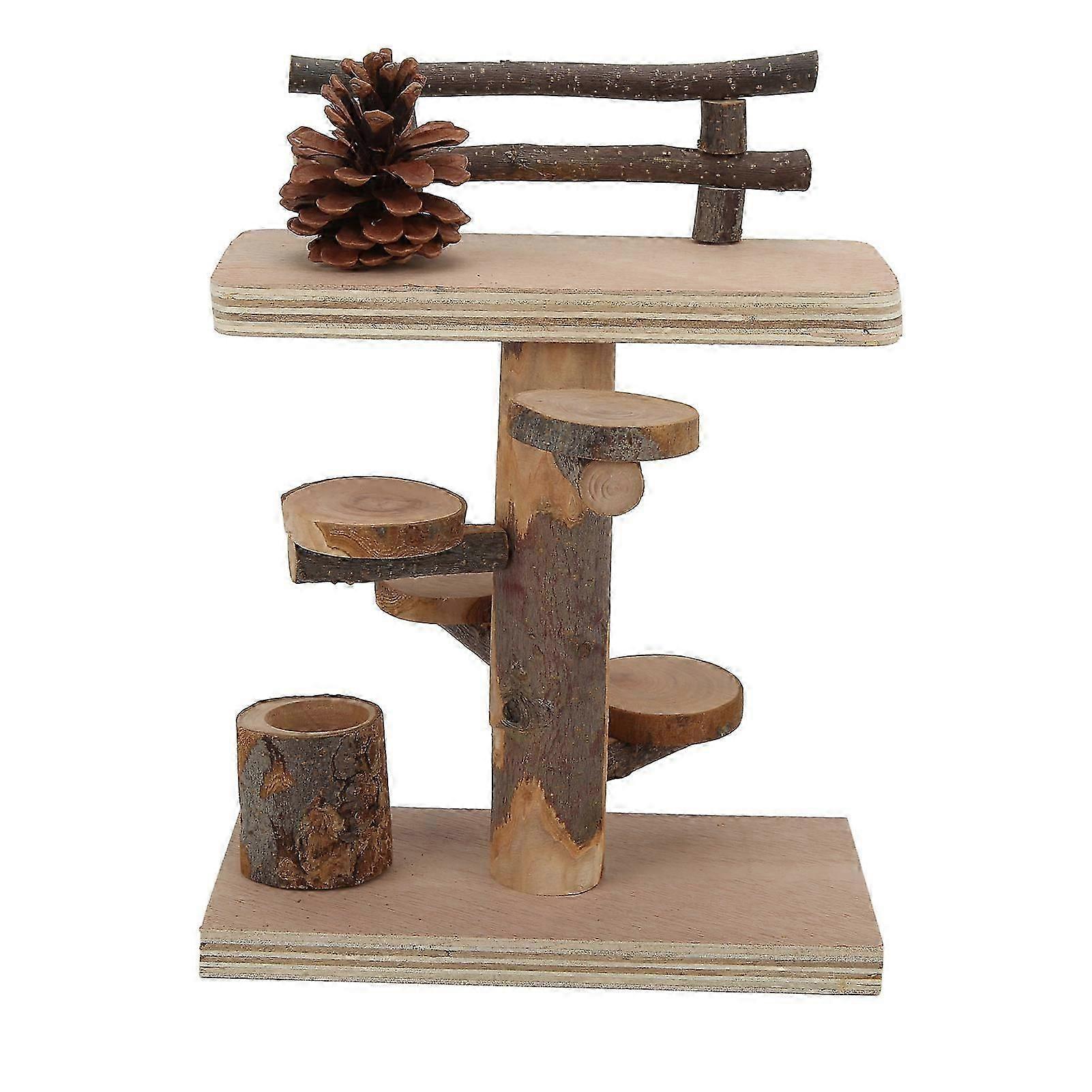 Hamster Climbing Platform Wooden Play Set for Hamsters Mice Small Animals