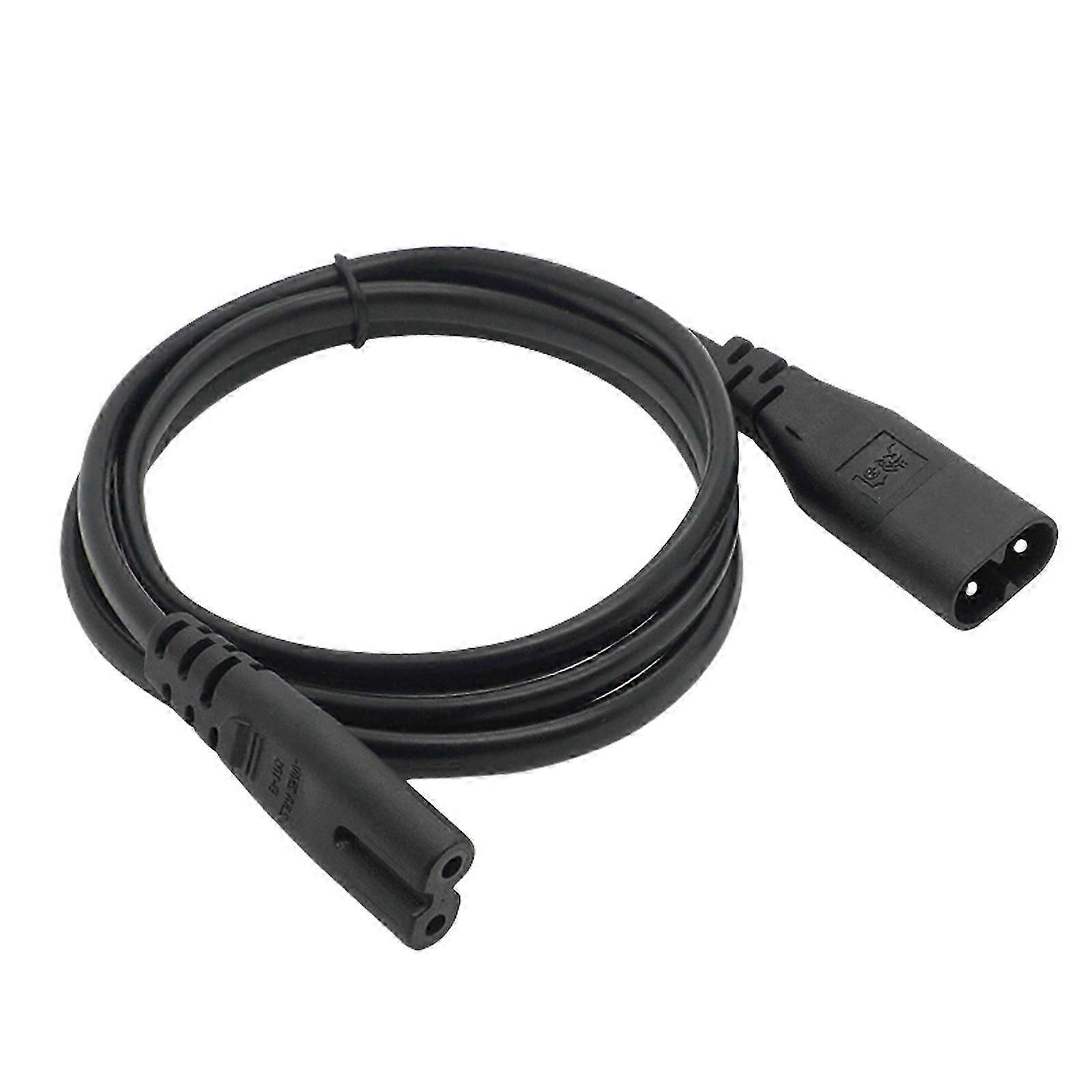 Heavy Duty IEC C7 to C8 Power Cable Adapters Two Coppers Cores Connectors for TV Power Supply Multicolor