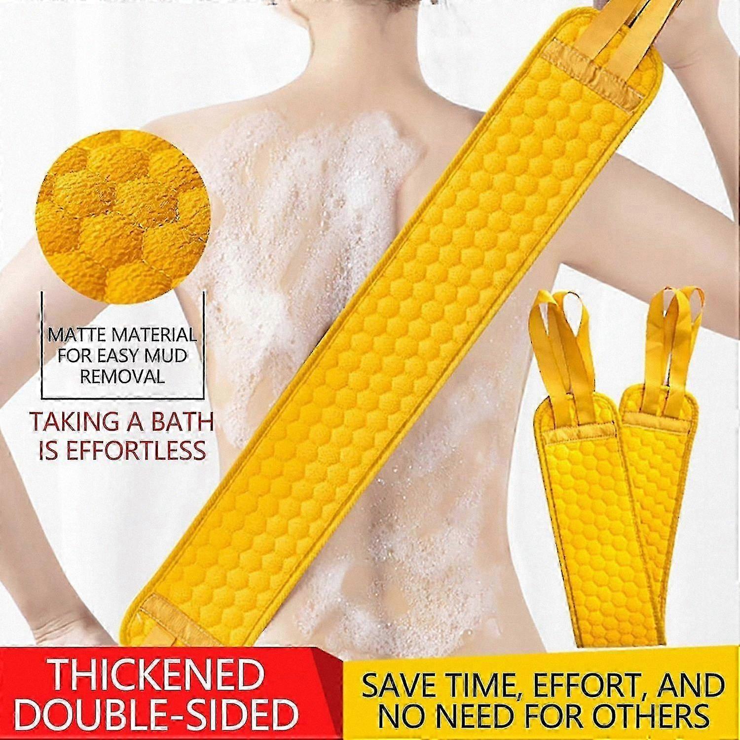 Long Handle Bath Brush, 75cm Back Scrubber with Massage Function